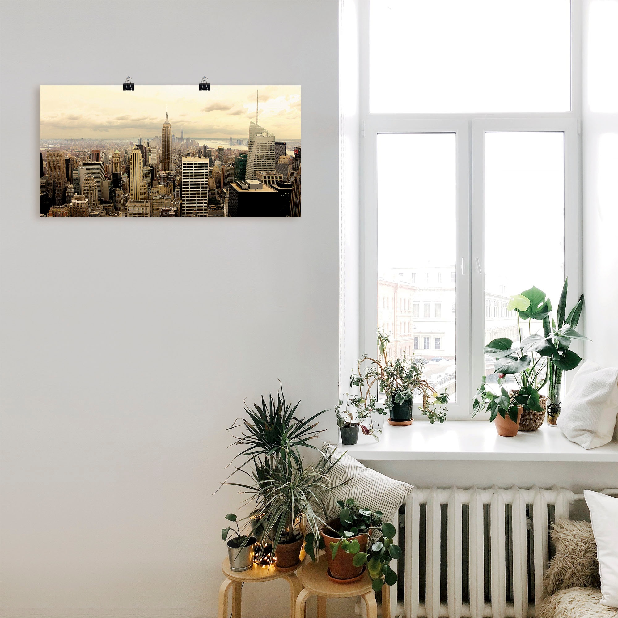 Artland Wandbild »Skyline Manhattan - New York«, Amerika, (1 St.), als Alubild, Outdoorbild, Leinwandbild, Poster, Wandaufkleber