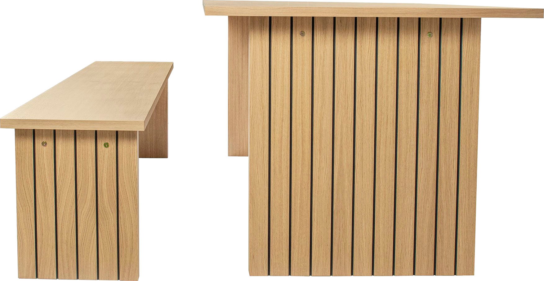 Woodman Esstisch »Stripe«, Holzfurnier aus Eiche, FSC®-zertifiziert