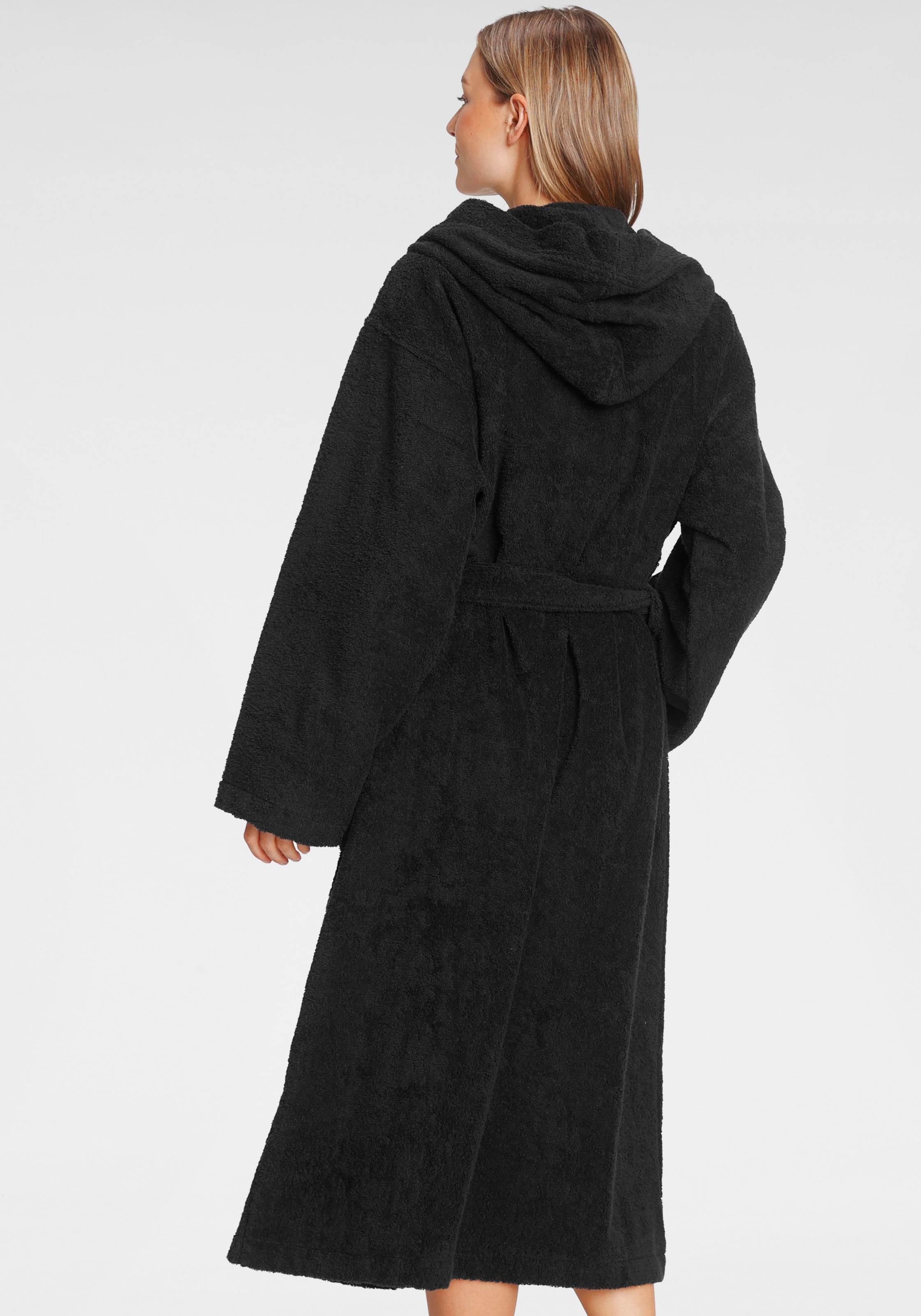 KangaROOS Unisex-Bademantel »Cassidy, für Damen & Herren, Standardlänge & Überlänge«, (1 St.), mit Taschen, Männer und Frauen, Baumwolle, Reise, Hotel, Sauna, S-3XL