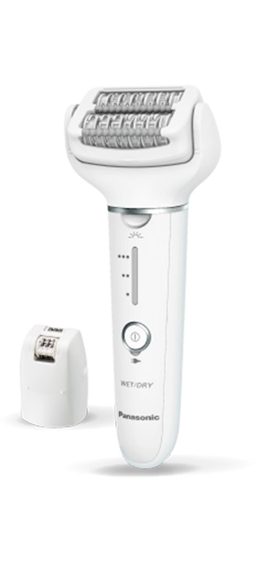 Panasonic Epilierer »ES-EY31-W503«, 2 St. Aufsätze, 2-in-1 Nass-/Trocken-Epilierer