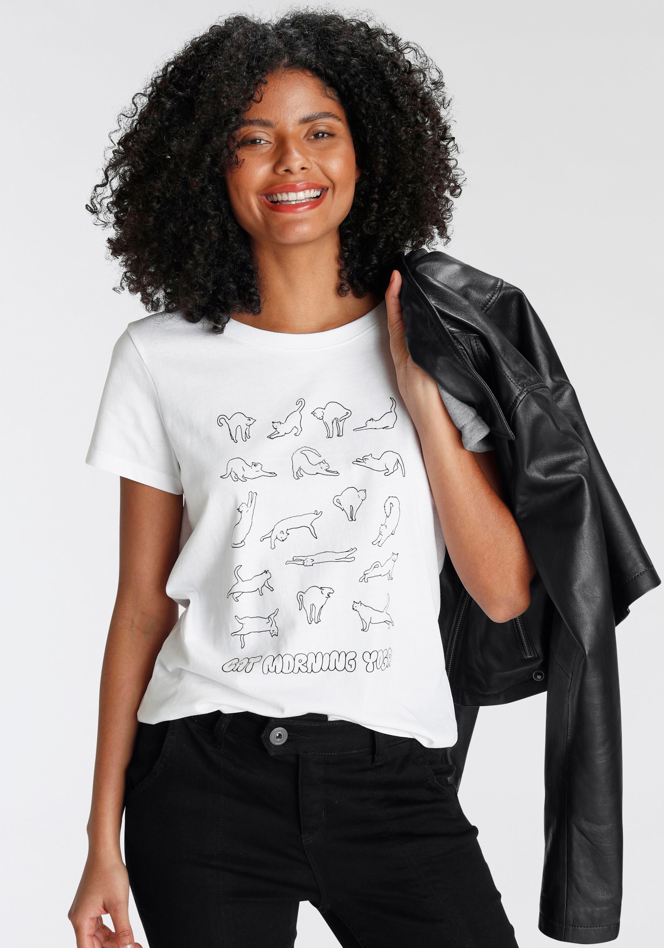 Jelmoli-Versand Print-Shirt, in Designs | online modischen AJC kaufen verschiedenen