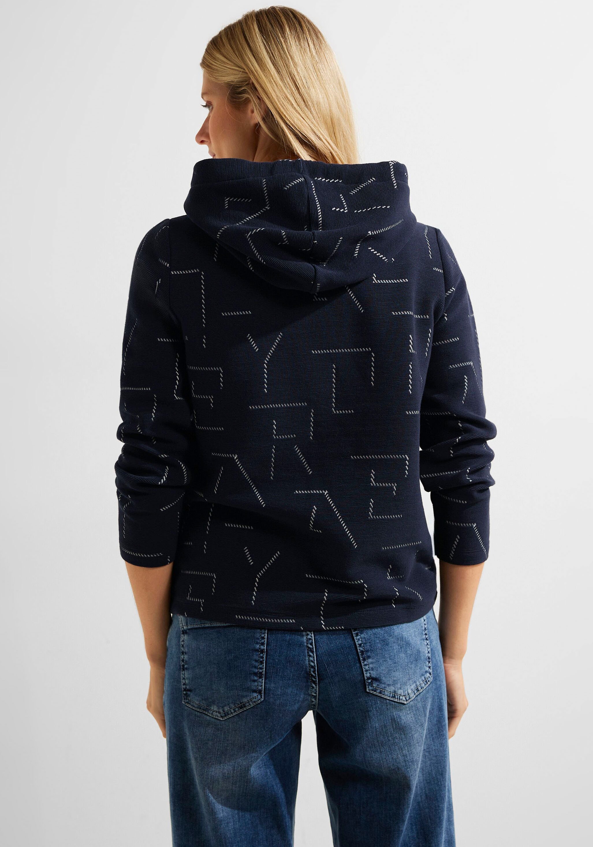 Jacquard-Muster online Jelmoli-Versand Cecil mit shoppen einzigartigem Sweatshirt, Schweiz bei