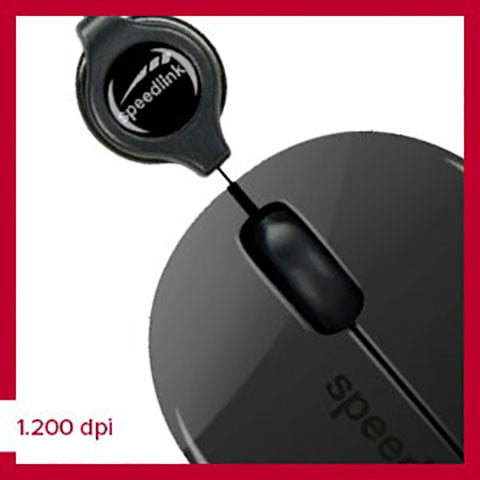 Speedlink Maus »BEENIE Mobile Mouse silent«, kabelgebunden, kompakte Maus kabelgebunden USB, einstellbare Kabellänge