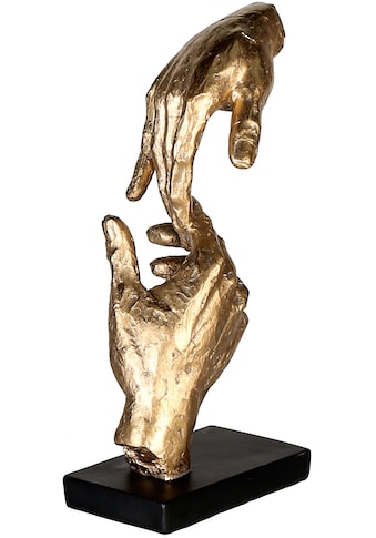 Casablanca by Gilde Dekofigur »Skulptur Two Hands, goldfarben/schwarz«, (1 St.),... kaufen
