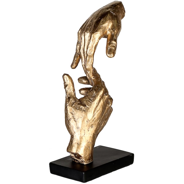 Casablanca by Gilde Dekofigur »Skulptur Two Hands, gold/schwarz«, Dekoobjekt,  Höhe 29, Hände, mit Spruchanhänger, Wohnzimmer online bestellen |  Jelmoli-Versand