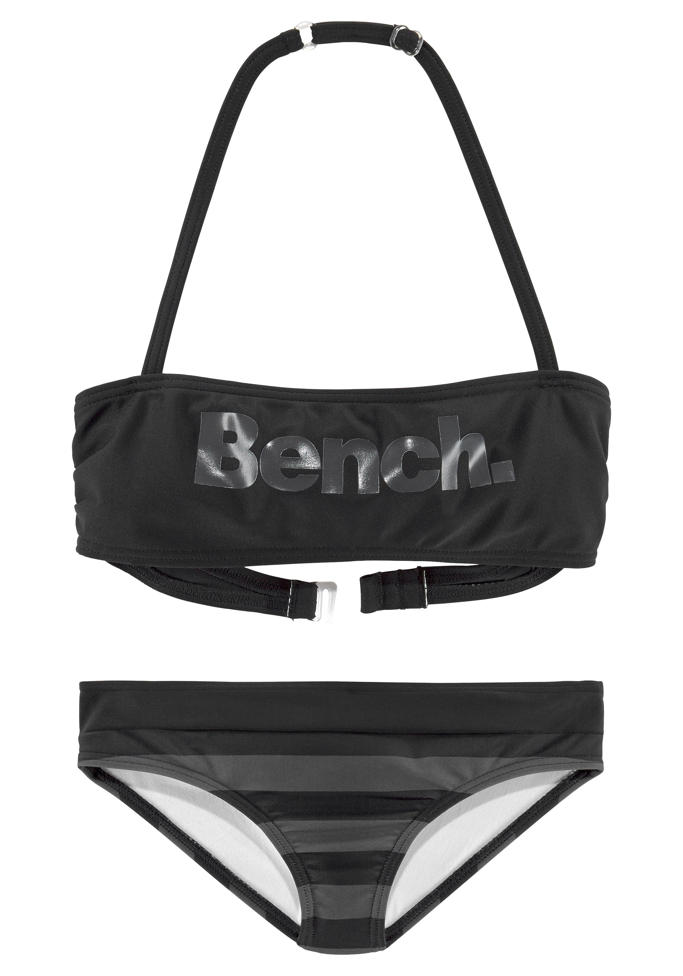 Bench. Bandeau-Bikini, mit grossem Logoprint