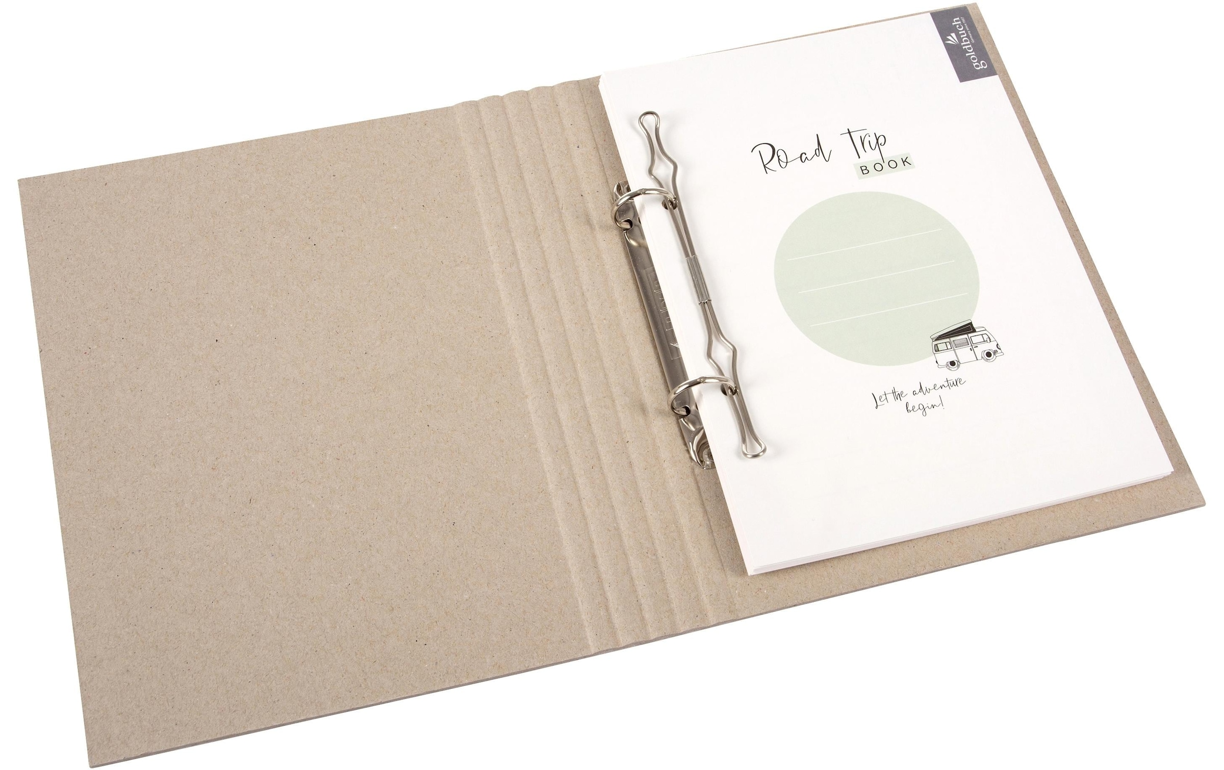 Goldfarbenbuch Notizbuch »Ringbuch Road Trip Braun«