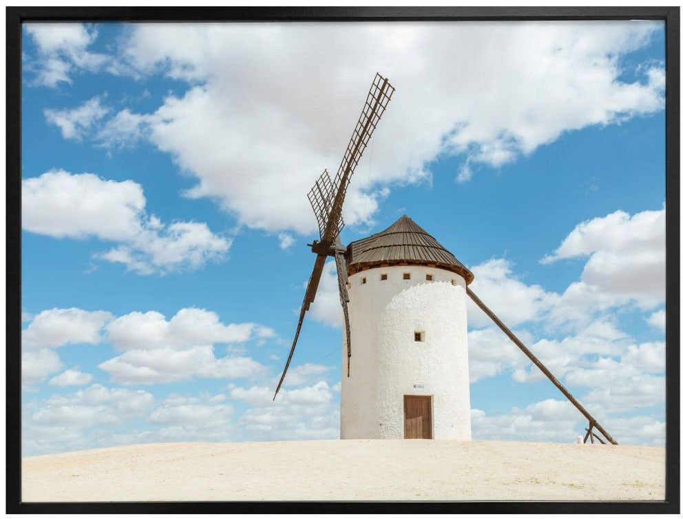Bild, Poster, shoppen online Wandposter »Windmühlen Jelmoli-Versand Wall-Art (1 Don Gebäude, Wandbild, Spanien«, Quijote Poster St.), |