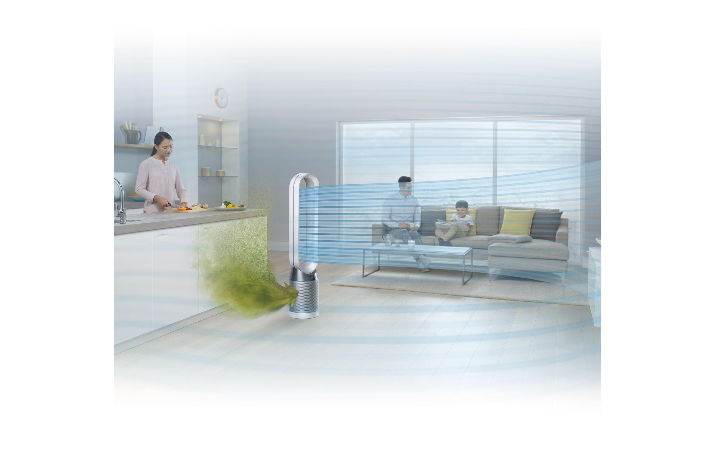 DYSON Luftreiniger »Pure Cool Tower 27 m², silberfarben«, für 27 m² Räume