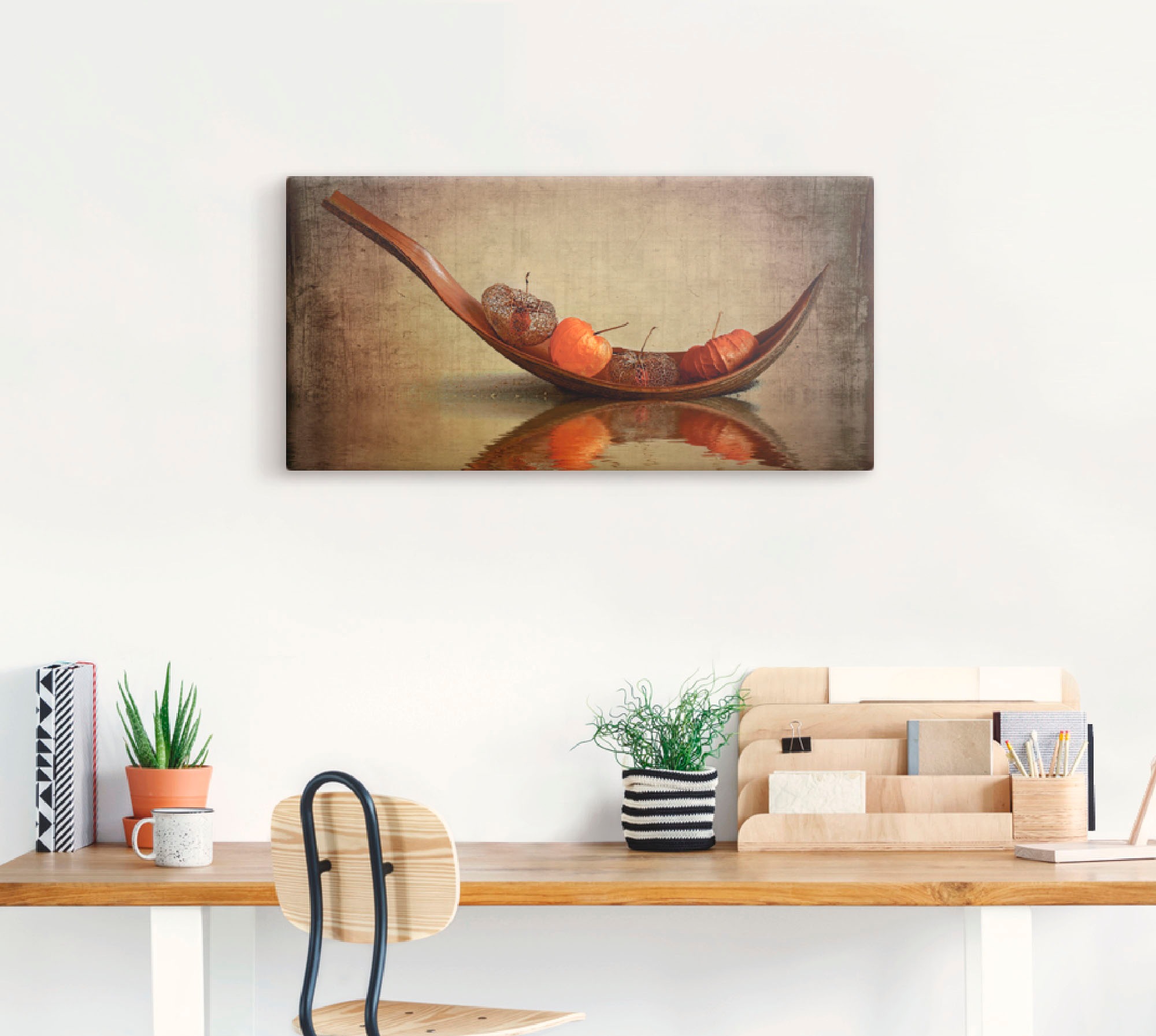 Artland Wandbild »Lampionschiffchen«, Arrangements, (1 St.), als Leinwandbild, Wandaufkleber in verschied. Grössen