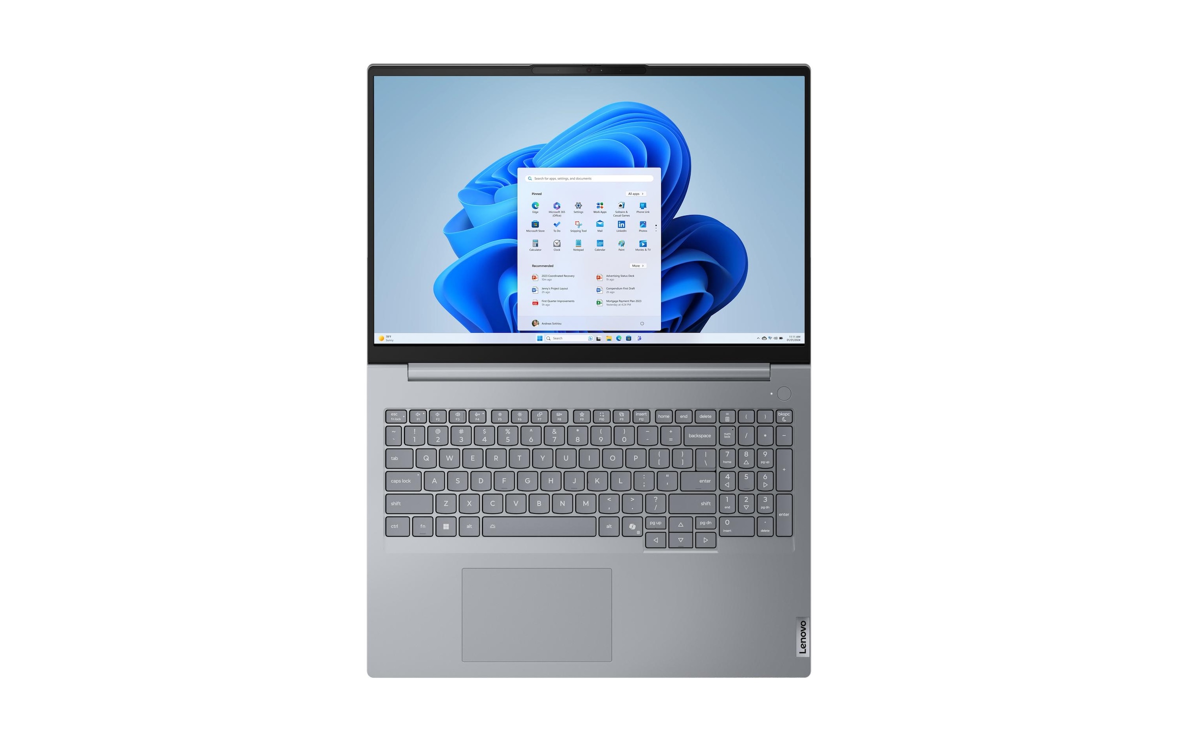 Lenovo Notebook »ThinkBook 16 G8 IAL«, 40,64 cm, / 16 Zoll, Intel, Core Ultra 7, Intel Graphics, eingebauter Lautsprecher, eingebautes Mikrofon, Webcam