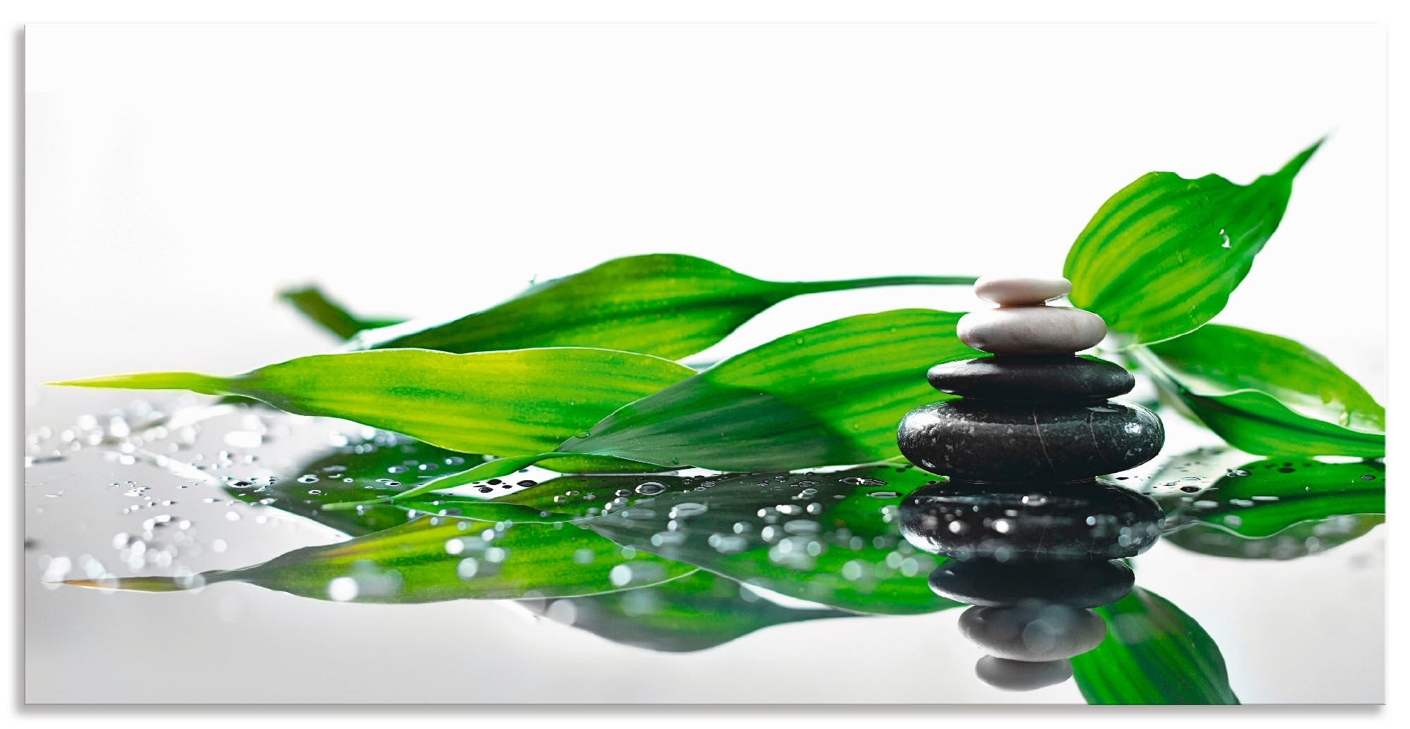 Artland Wandbild »Spa mit Steinen und Bambus«, Zen, (1 St.), als Alubild, Outdoorbild, Leinwandbild in verschied. Grössen