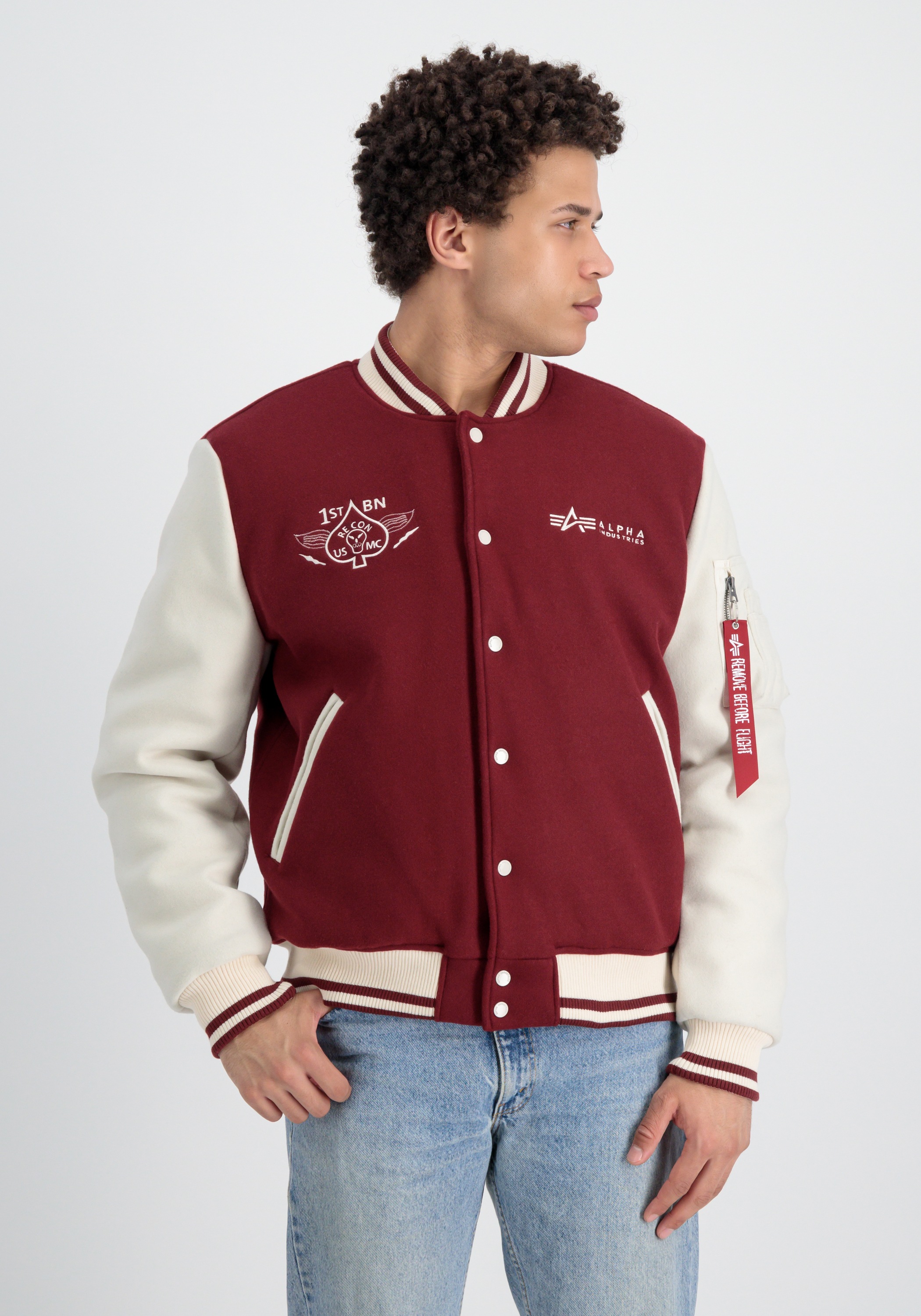 Alpha Industries Bomberjacke »Alpha Industries Men - Bomber Jackets Varsity Air Force Jacket«