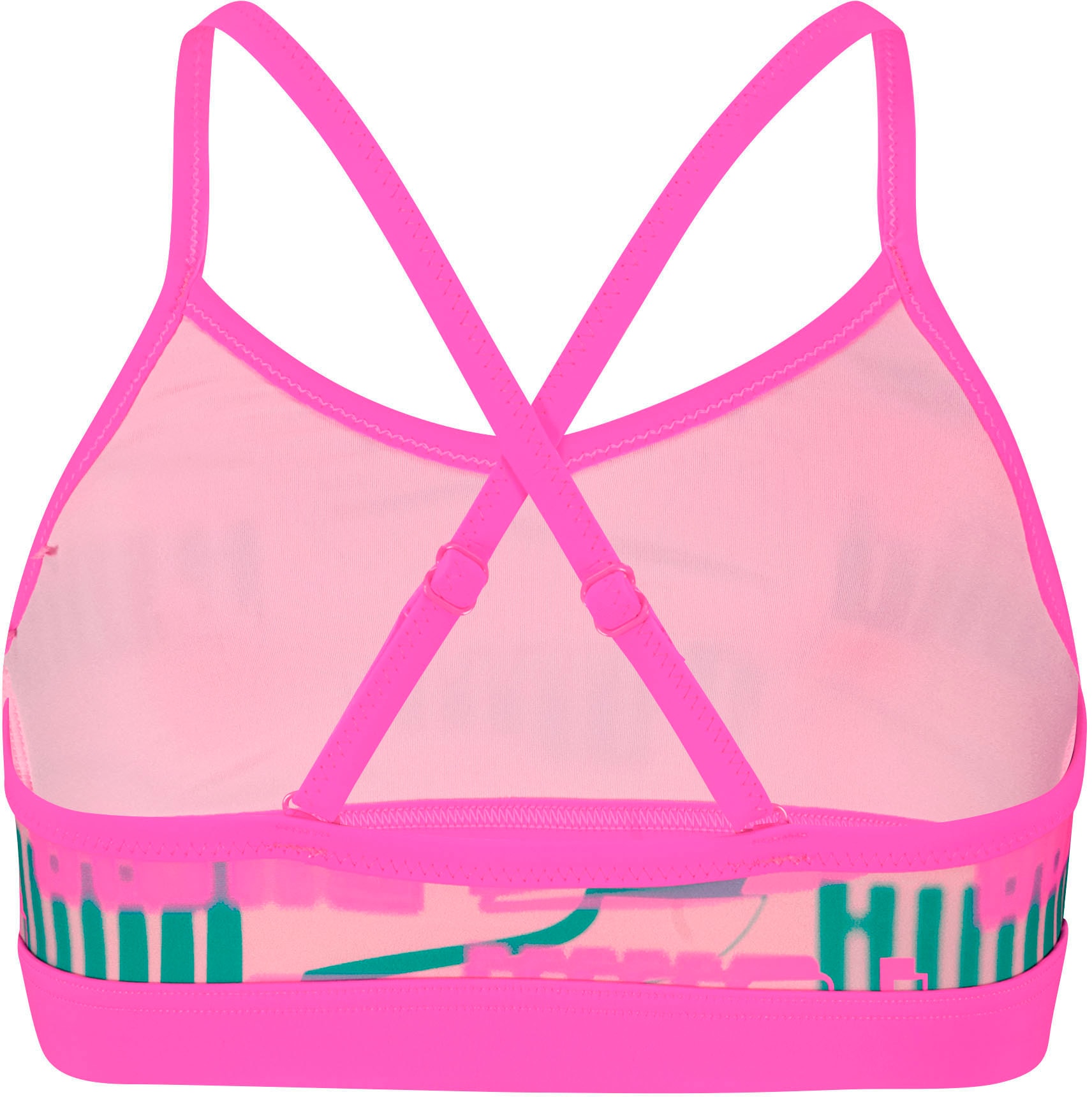 PUMA Bustier-Bikini, (Set), mit allover Logoprint