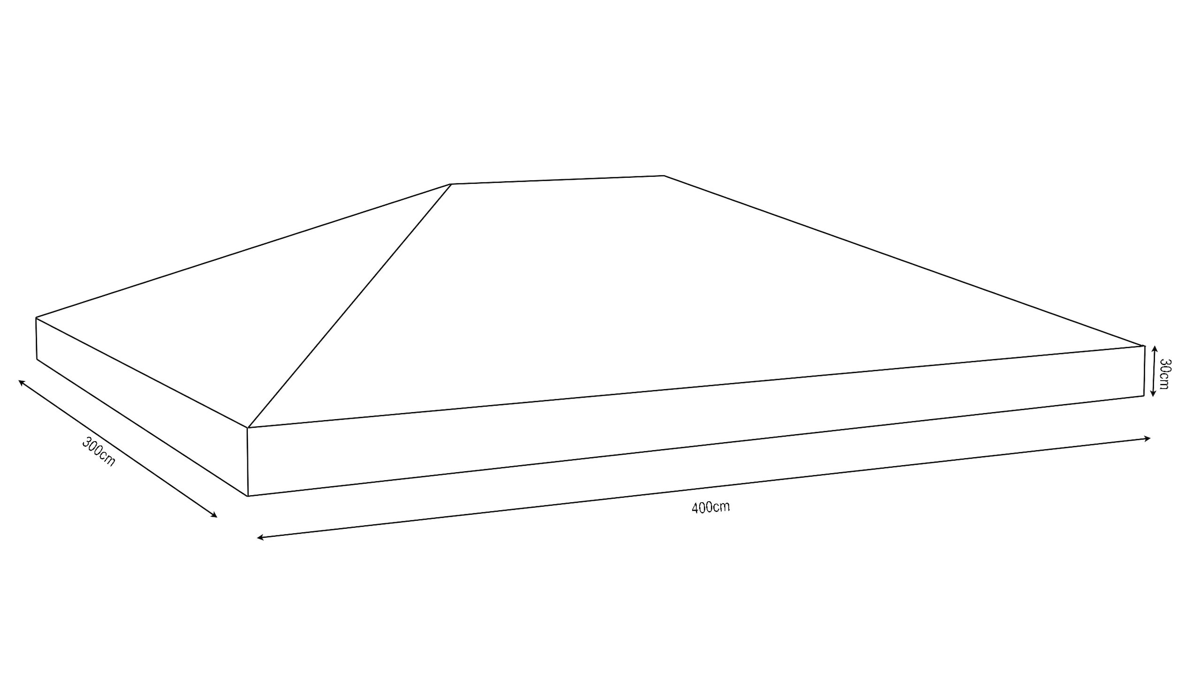 Quick Star Pavillon-Schutzhülle, für 300x400 cm