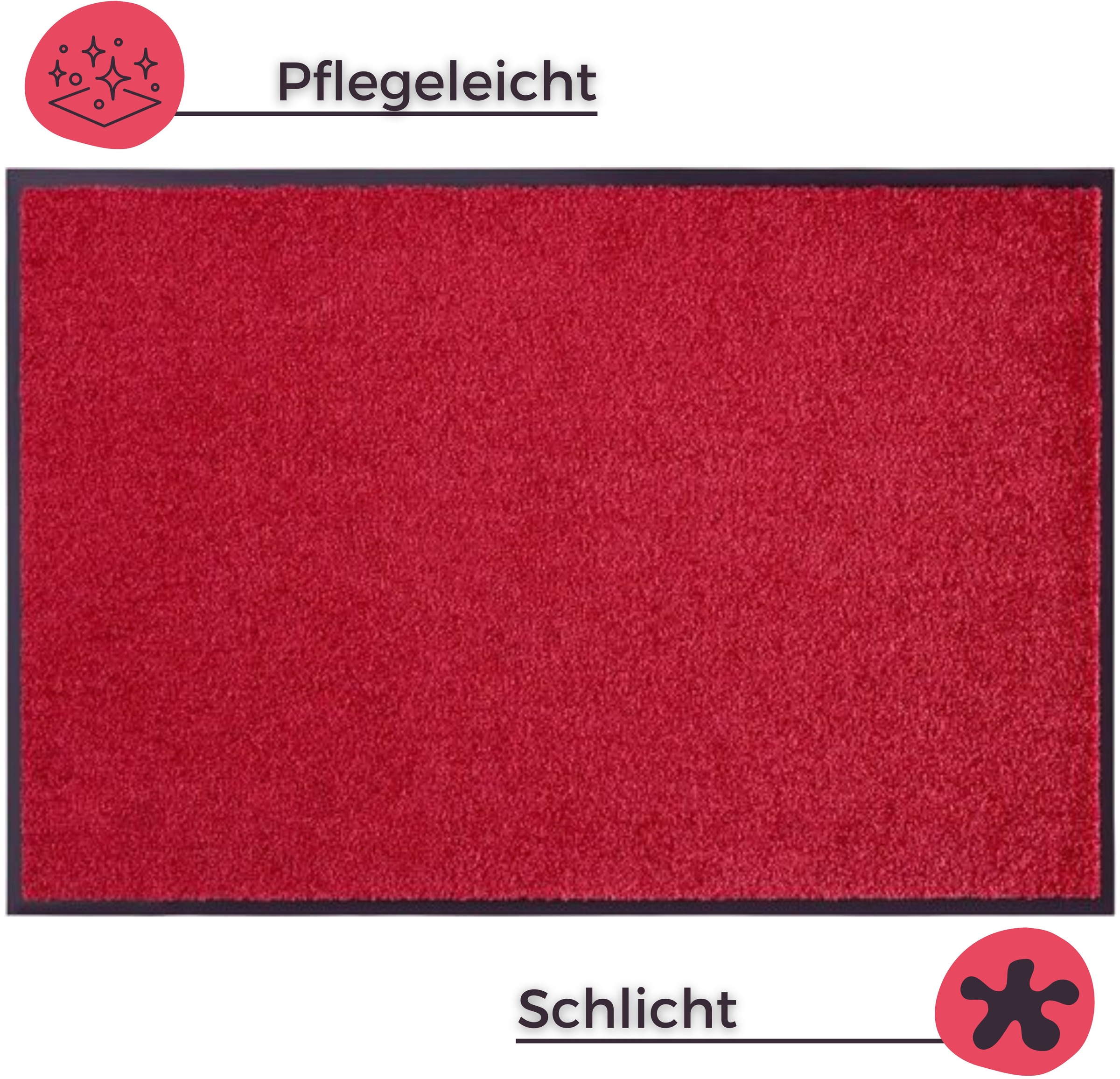 my home Fussmatte »Clean & Walk«, rechteckig, 7 mm Höhe, Schmutzfangmatte, Türmatte, In- und Outdoor, Teppich, Läufer, waschbar