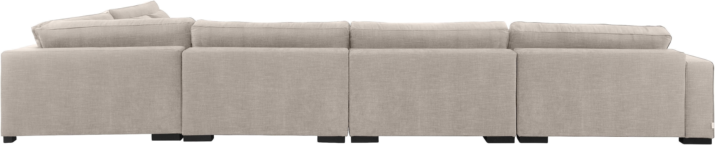 Home affaire Wohnlandschaft »Skara XXL U-Form«, Lounge-Sofa XXL mit Federkern-Polsterung, in vielen Bezugsvarianten