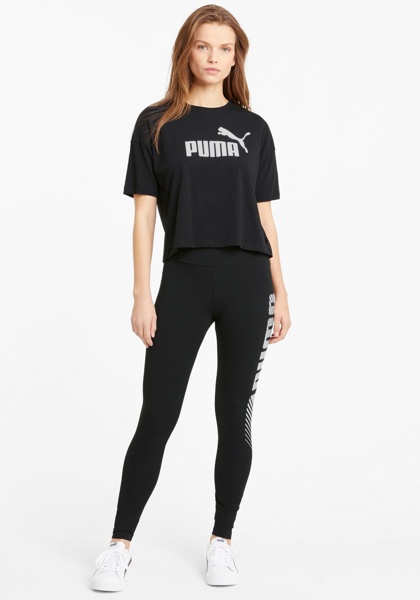 PUMA Tanktop »ESS CROPPED LOGO TEE«