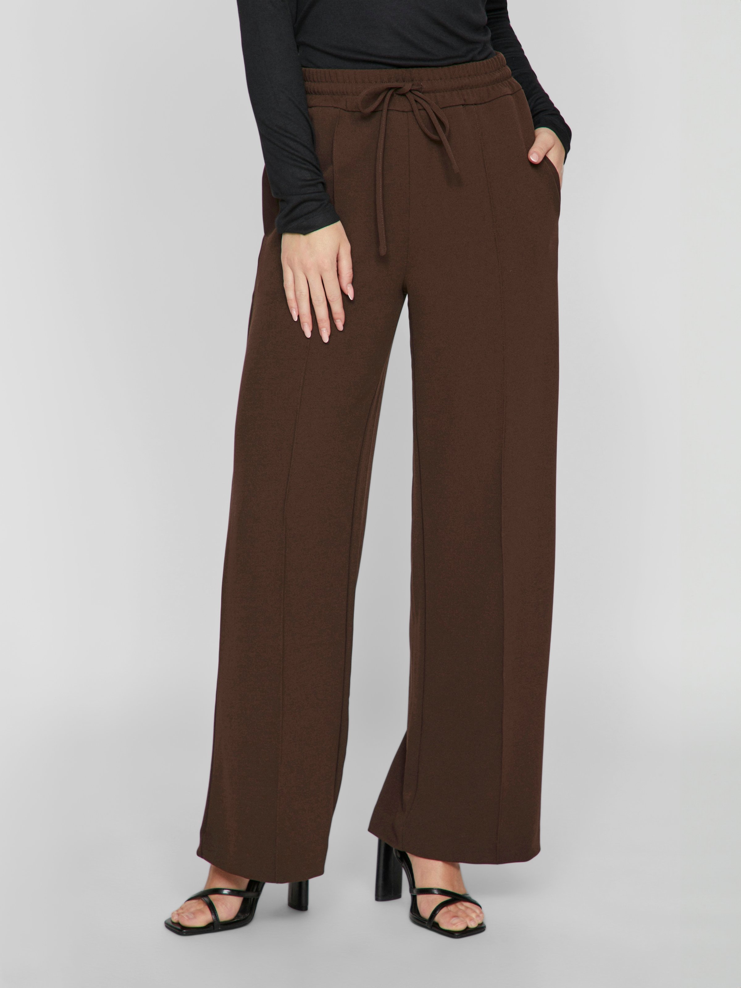 Vila Schlupfhose "VICLUA HW WIDE PANTS-NOOS" Materialmix
