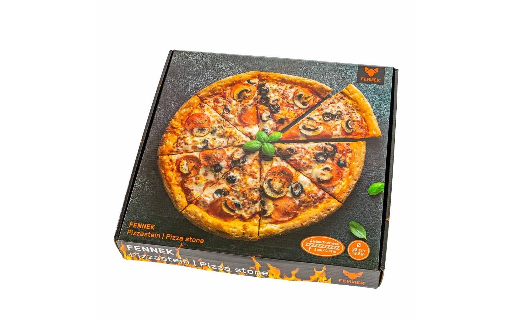 Fennek Grill Pizzastein »Cordierit, Ø 32 cm«, Cordierit