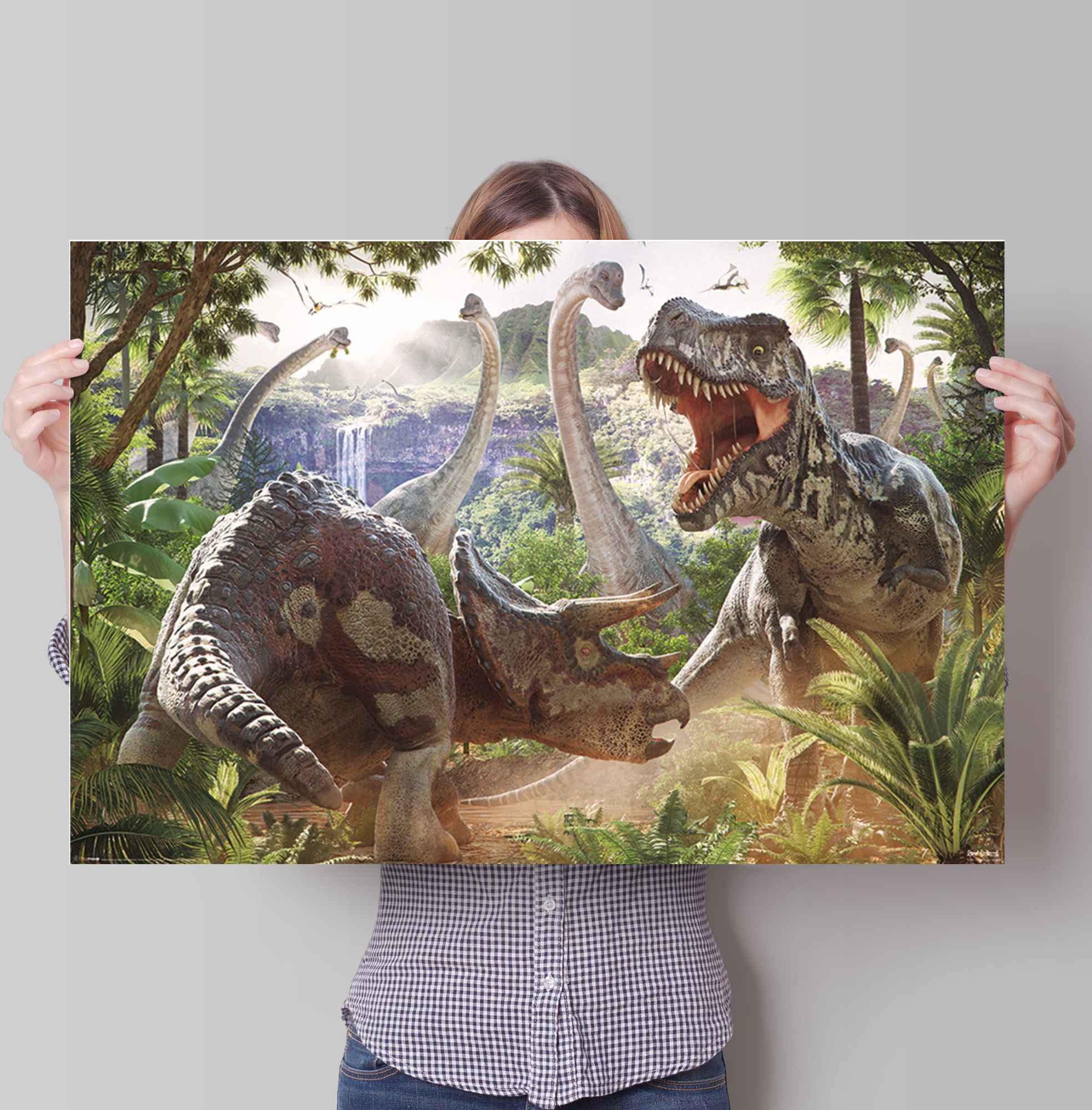 ❤ Jelmoli-Online Shop Dinosaurier«, Reinders! St.) »Poster Kampf (1 der entdecken im Dinosaurier, Poster