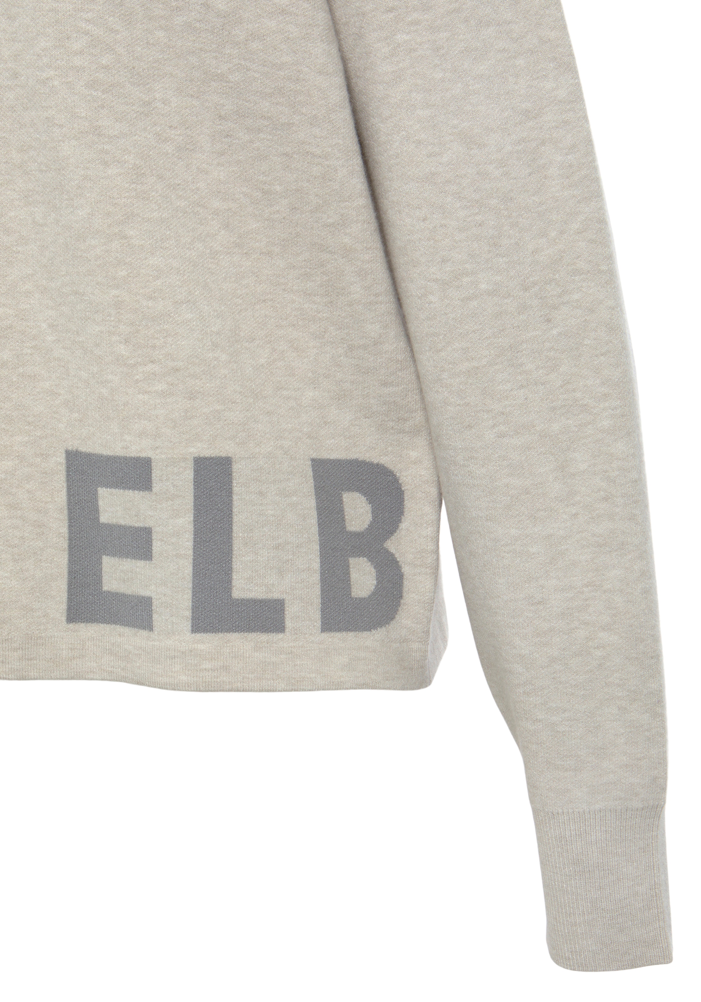 Elbsand Strickpullover »/ Loungeshirt«, aus hochwertigem Strick mit eingestricktem Logo, Loungewear