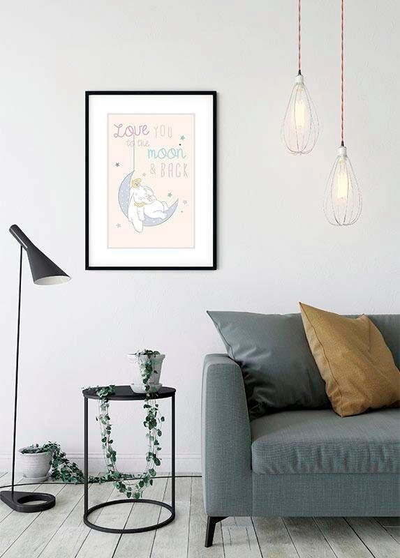 ✵ Komar Poster »Dumbo Jelmoli-Versand ordern | (1 Disney, St.), Schlafzimmer, Wohnzimmer Kinderzimmer, online Moon«