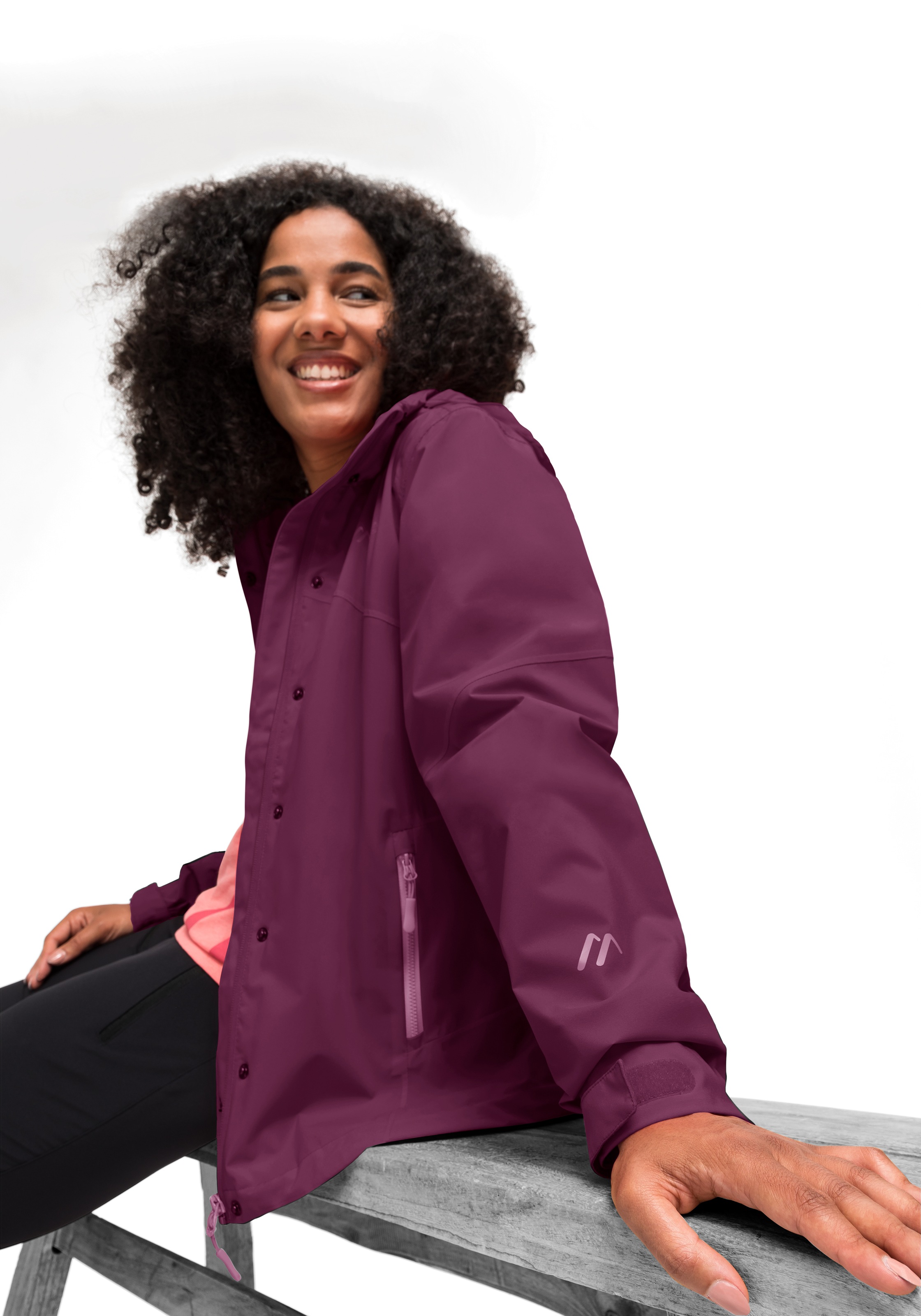 Maier Sports Funktionsjacke »Metor rec W«, Damen Regenjacke, wetterfeste Outdoorjacke, wasserdicht, Reg. Fit