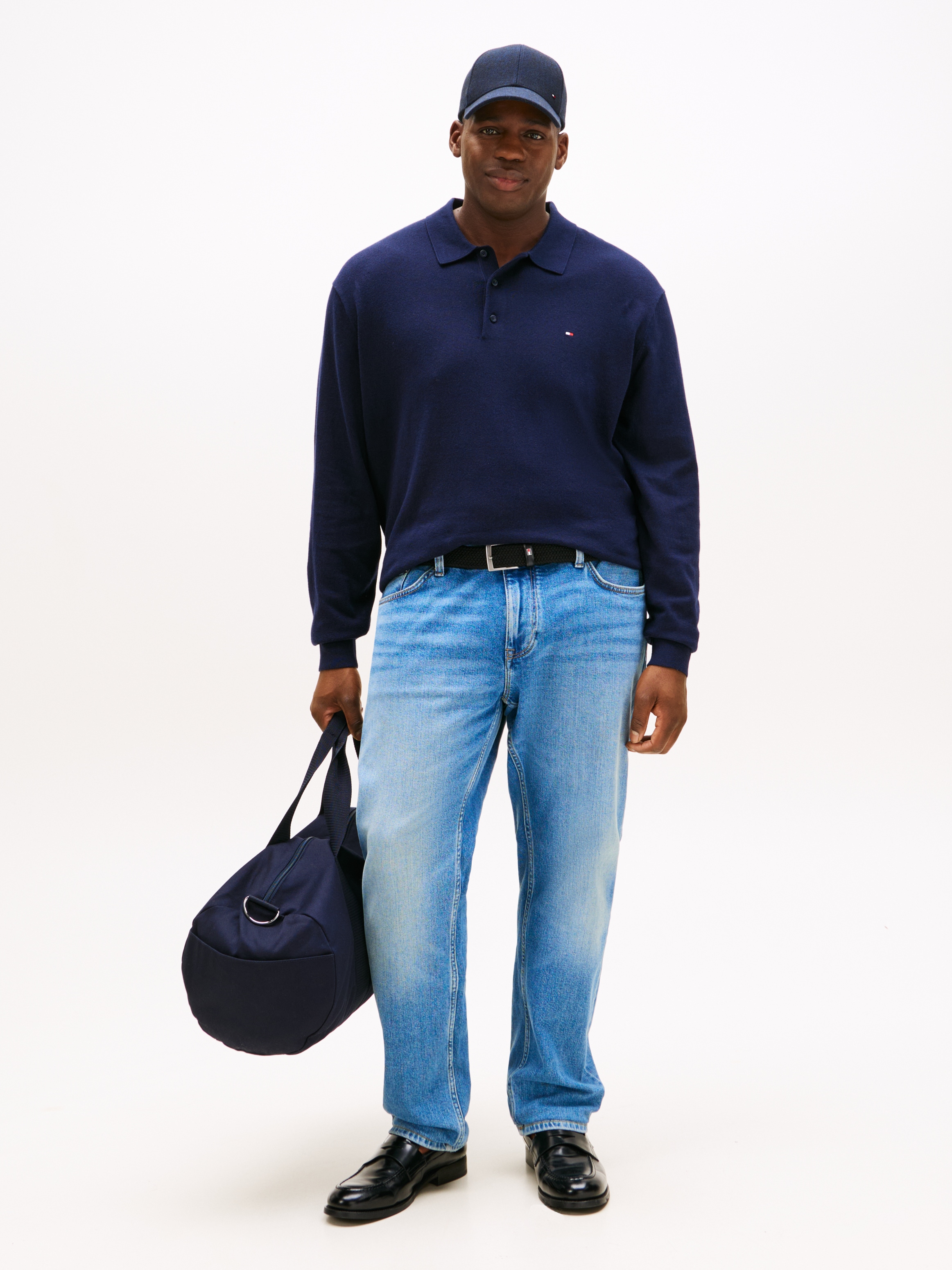 Tommy Hilfiger Big & Tall Polokragenpullover »BT-PIMA ORG CTN CASH«, Grosse Grössen, regular fit, Polokragen