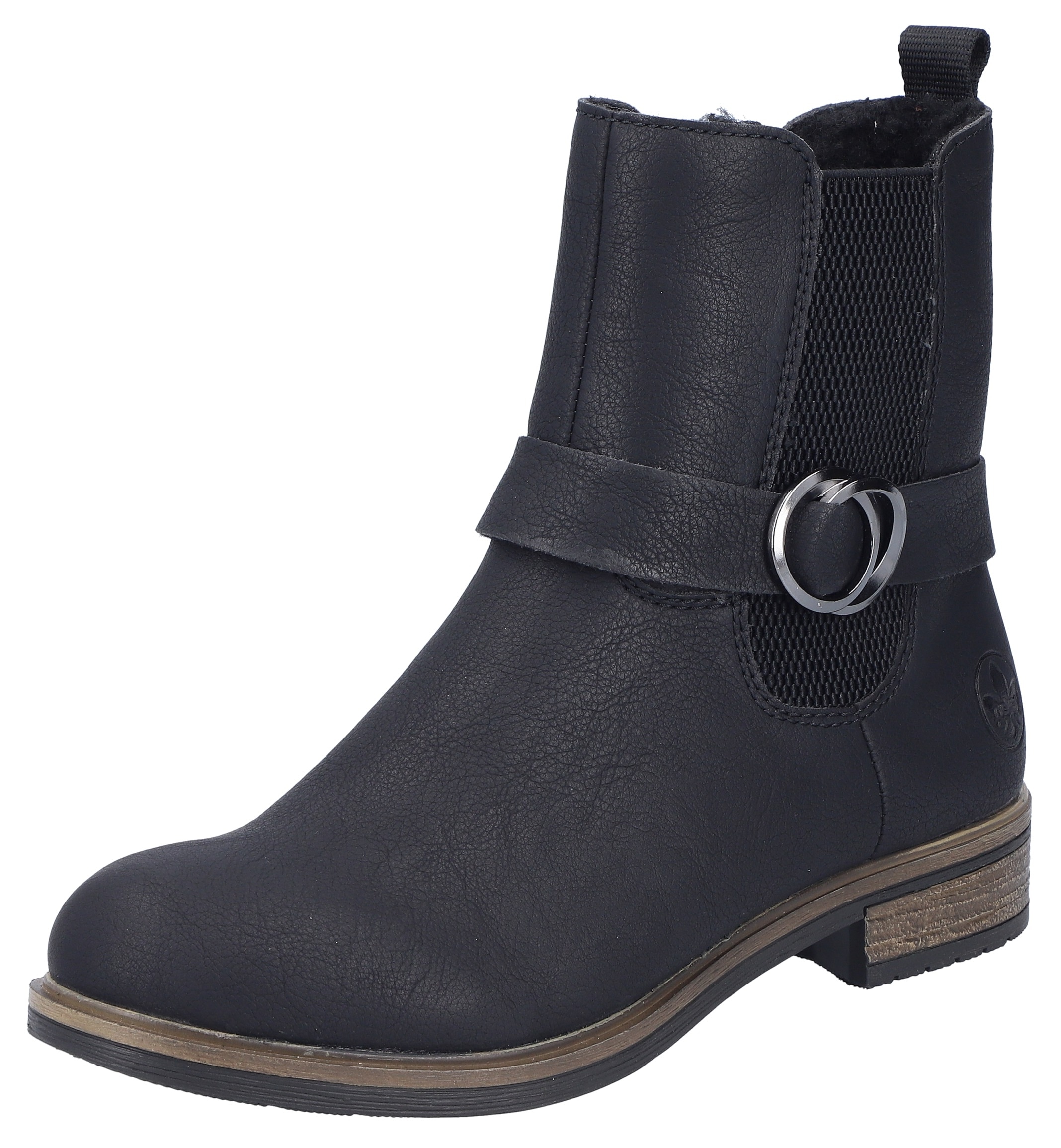 Rieker Winterstiefelette, Chelseaboots, Boots, Blockabsatz, mit Innenreissverschluss