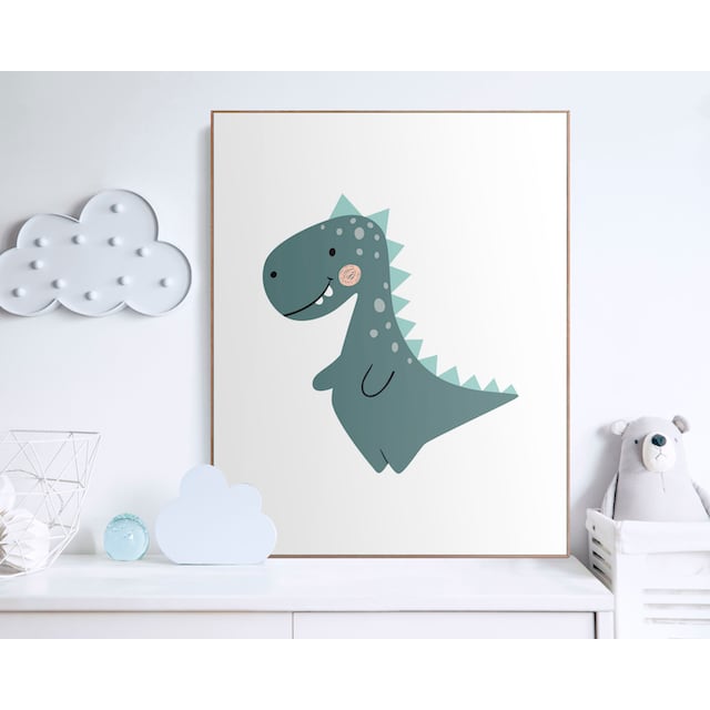 ❤ Reinders! Bild mit Rahmen »Dino Kids - grey«, (1 St.) bestellen im  Jelmoli-Online Shop