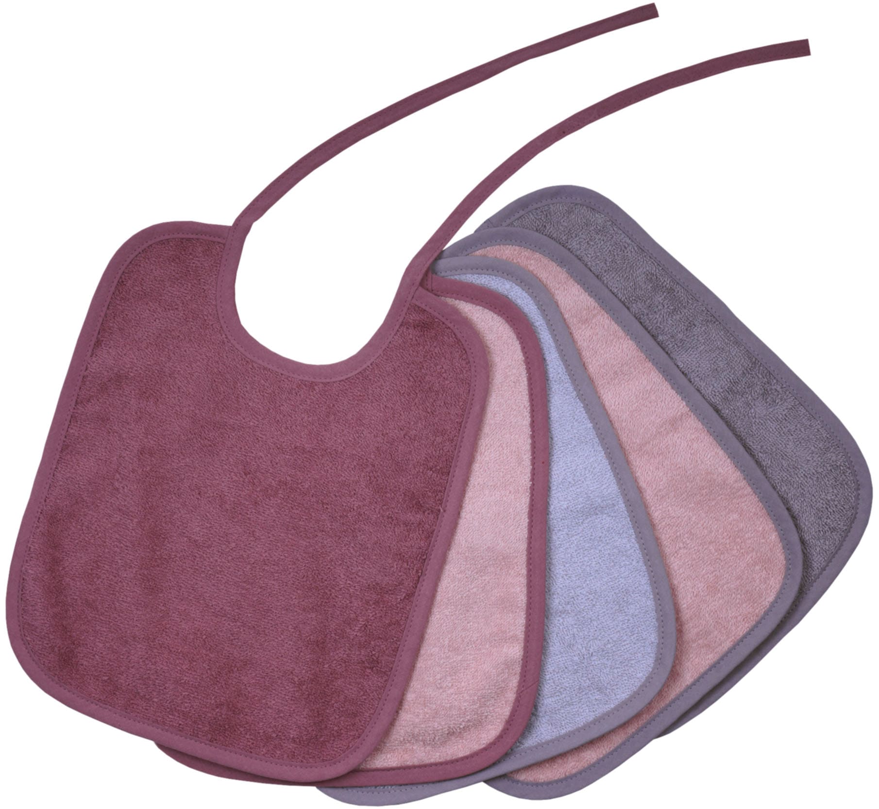 Wörner Lätzchen »Bindelätzchen 5er Pack 25x30 cm« 5 Stk. tlg. grosses Set, maschinenwaschbar, trocknergeeignet