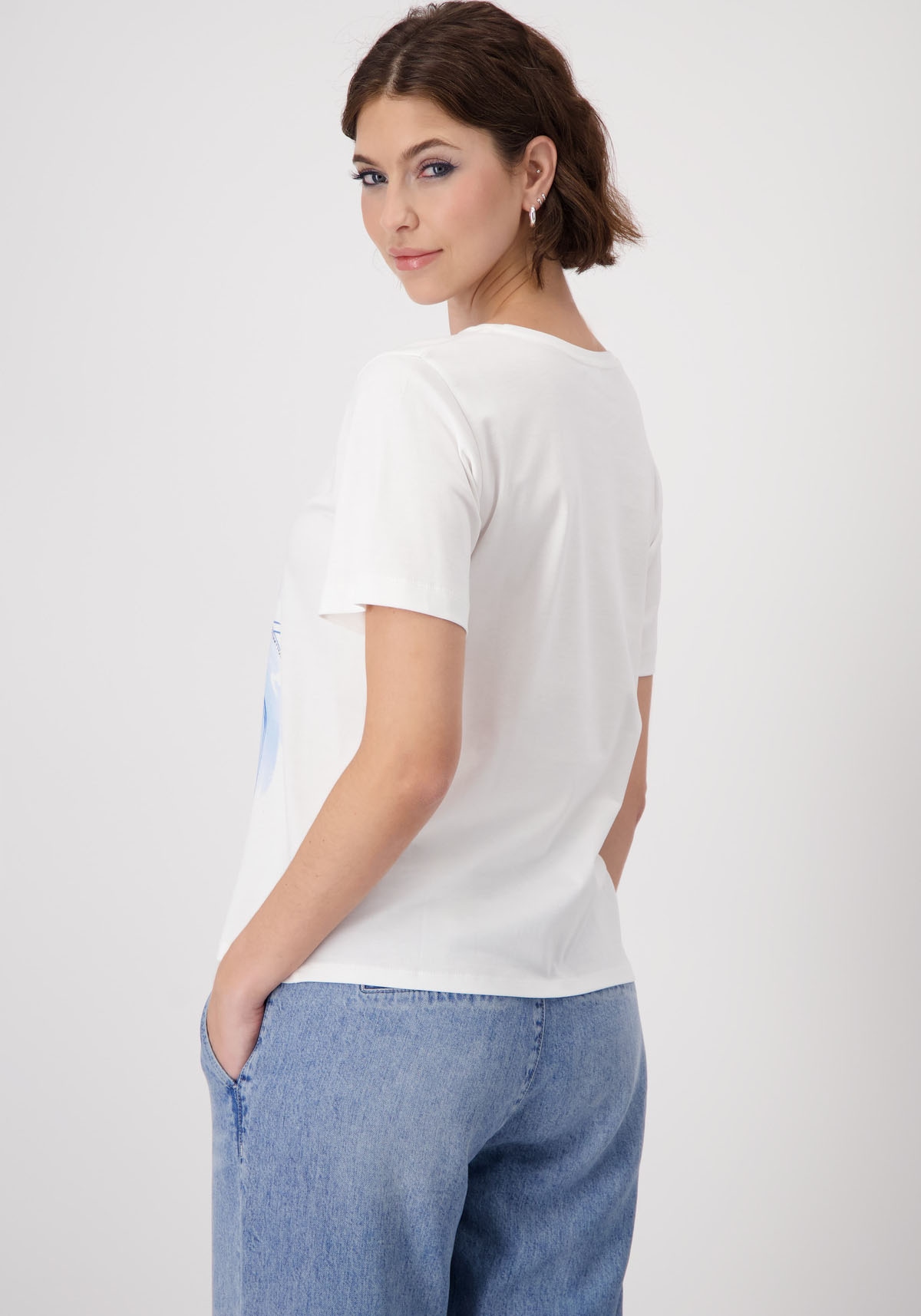 Monari Rundhalsshirt, mit Frontprint
