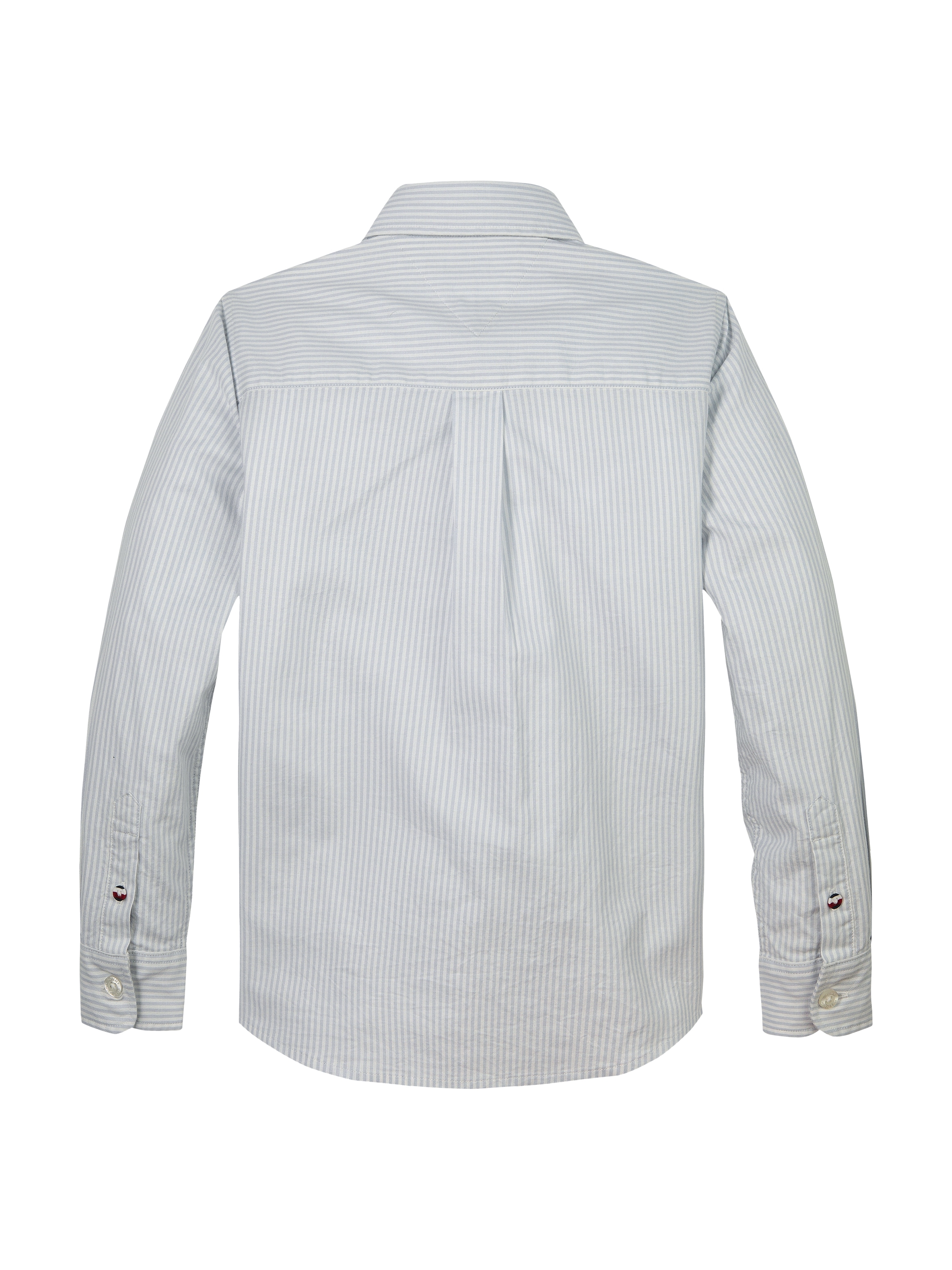 Tommy Hilfiger Langarmhemd »FLEX ITHACA SHIRT LS«, mit Streifenmuster, Logostickerei