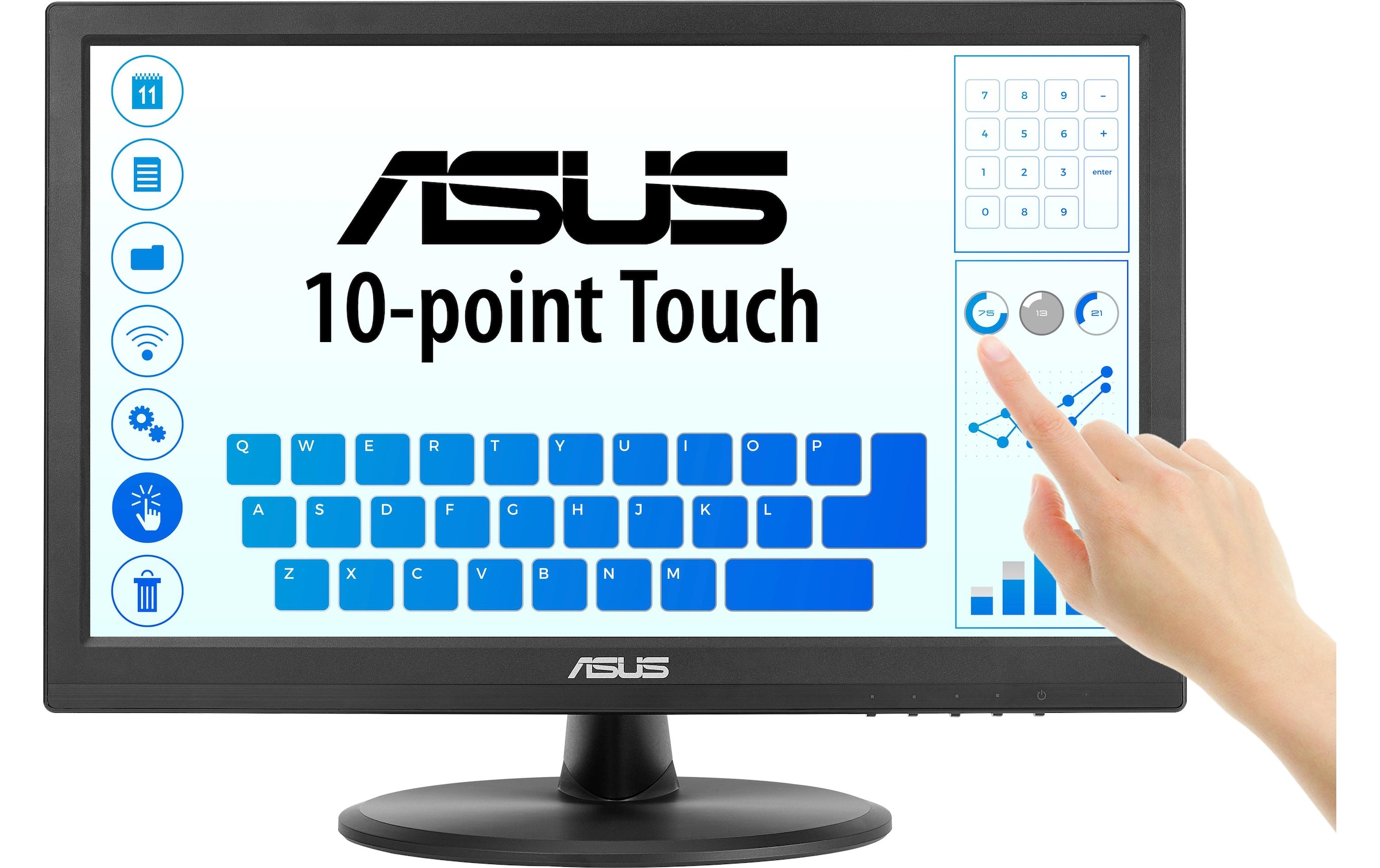 Asus LED-Monitor »Touch VT169HE«, 39,468 cm/15,6 Zoll, 1920 x 1080 px, Full HD, 60 Hz