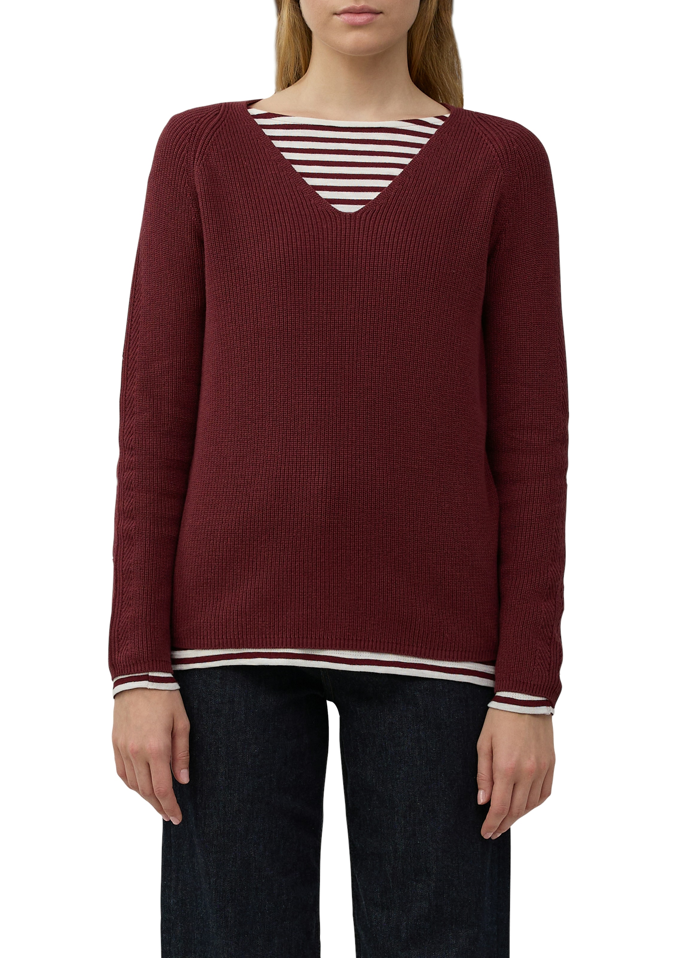 s.Oliver Strickpullover mit V-Ausschnitt