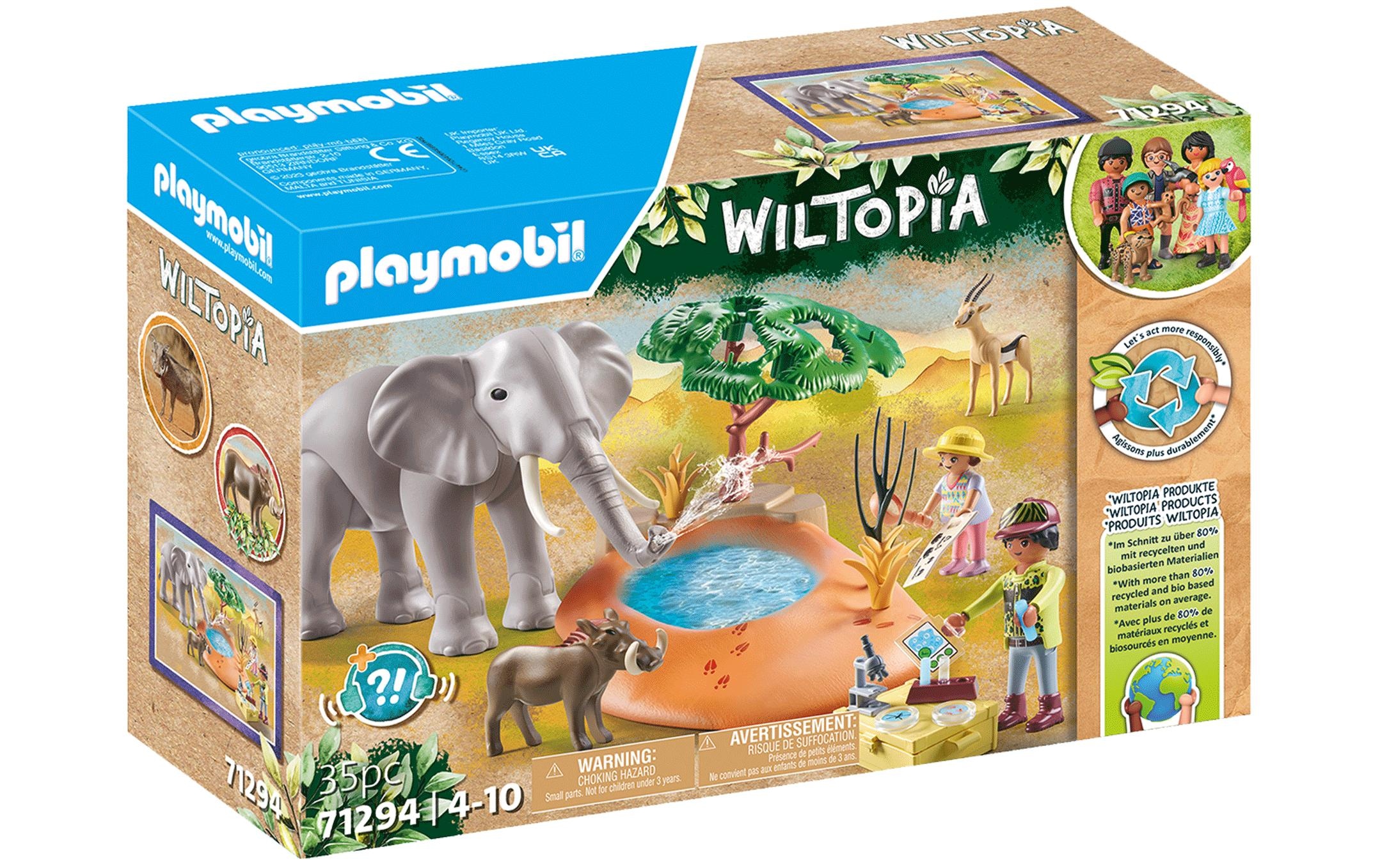 Playmobil Spielbausteine "Wiltopia Spritztour zum Wasserloch 71294"