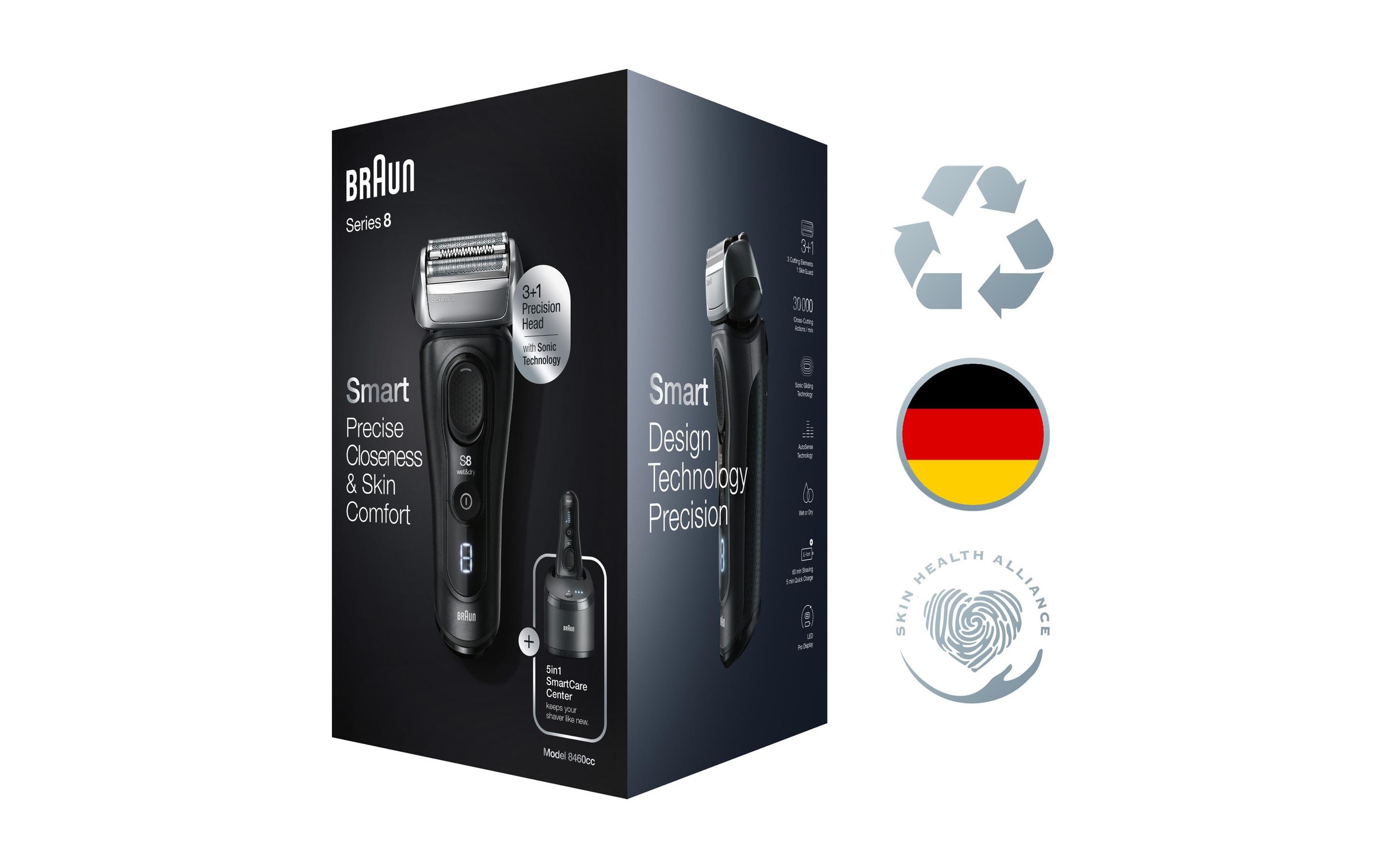 Braun Elektrogesichtshaarentferner »Series 8 8460c«