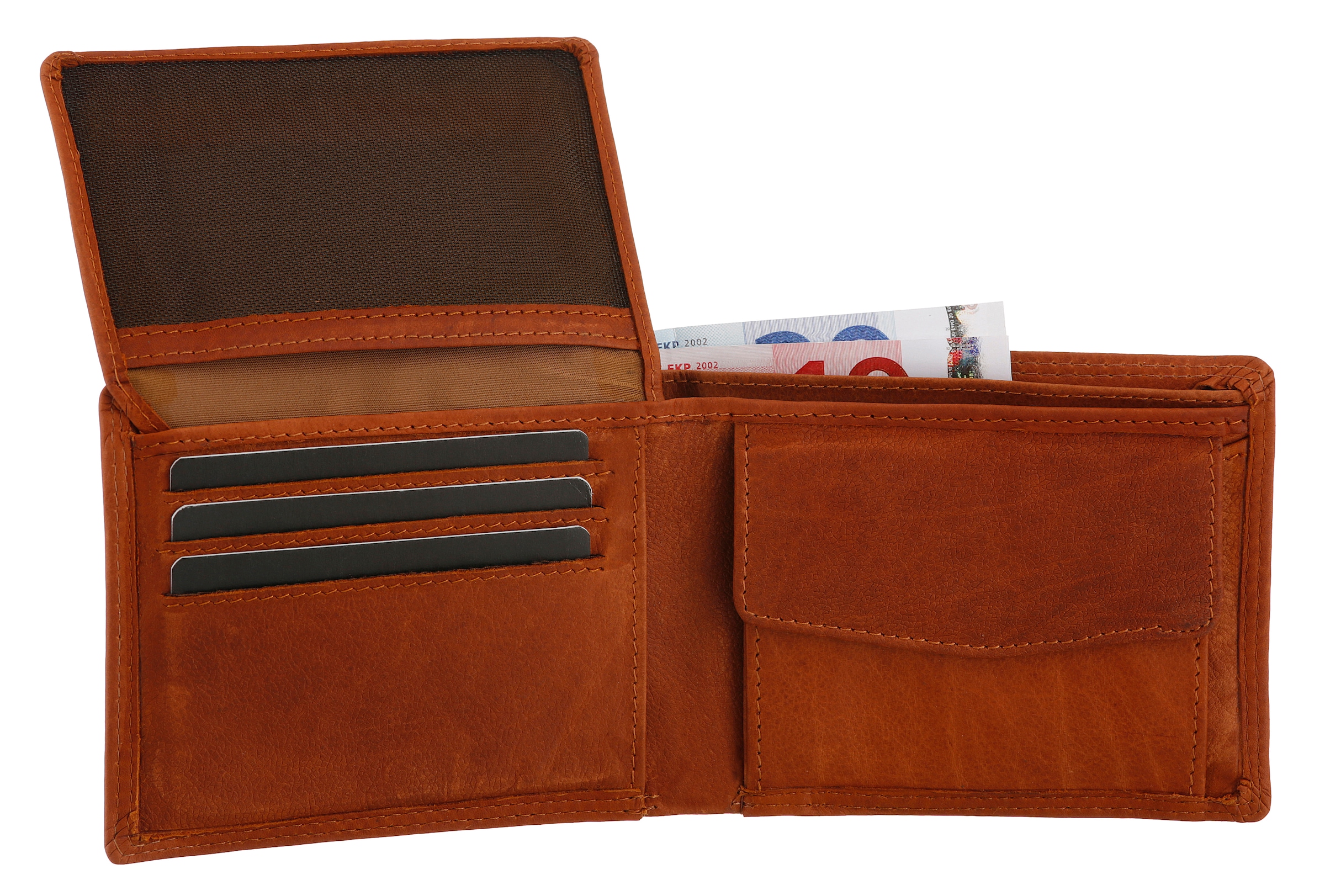 MUSTANG Geldbörse »Udine leather wallet side opening«, mit RFID-Schutz