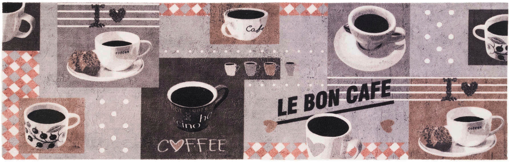 ❤ Primaflor-Ideen in Textil Küchenläufer »BON CAFE«, rechteckig, mit  Schriftzug & Motiv Kaffee, rutschhemmend, waschbar, Küche ordern im  Jelmoli-Online Shop