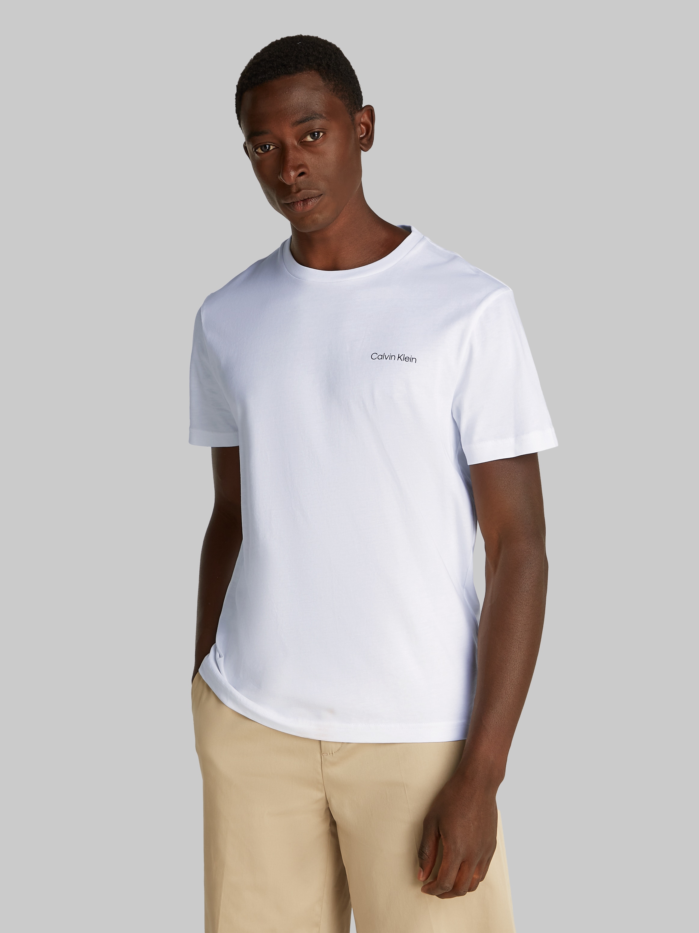 Calvin Klein T-Shirt »CP-LINEAR BOX LOGO T-SHIRT« in Unifarbe
