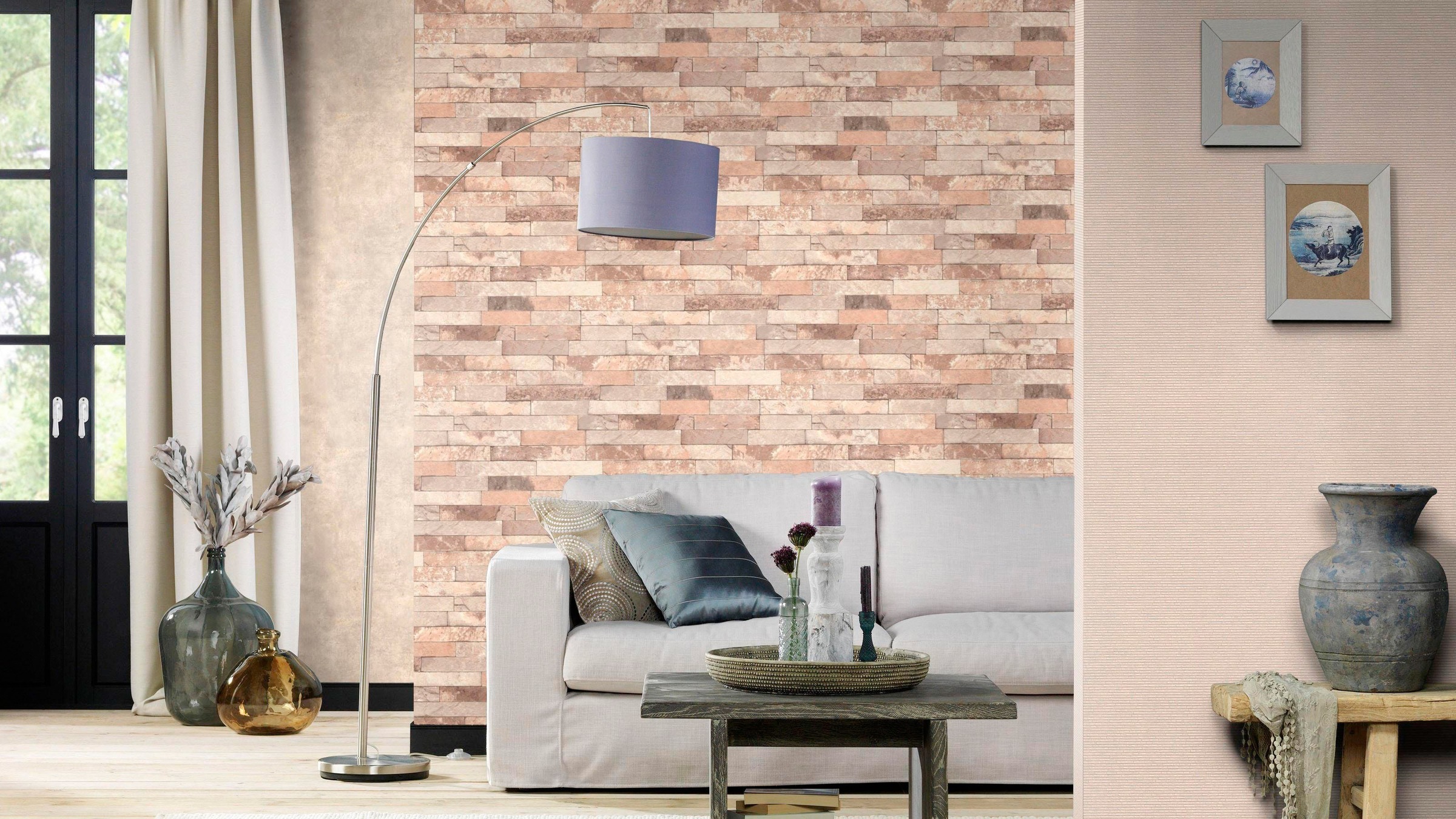 Rasch Vinyltapete »Factory III«, gemustert-Steinoptik