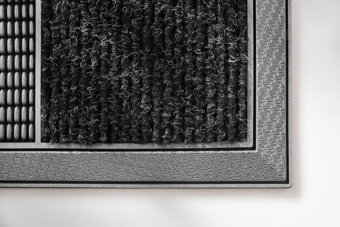 Home2Fashion Fussmatte »TopClean«, rechteckig, 12 mm Höhe, Schmutzfangmatte, elegante Aluminiumoptik, robust & strapazierfähig