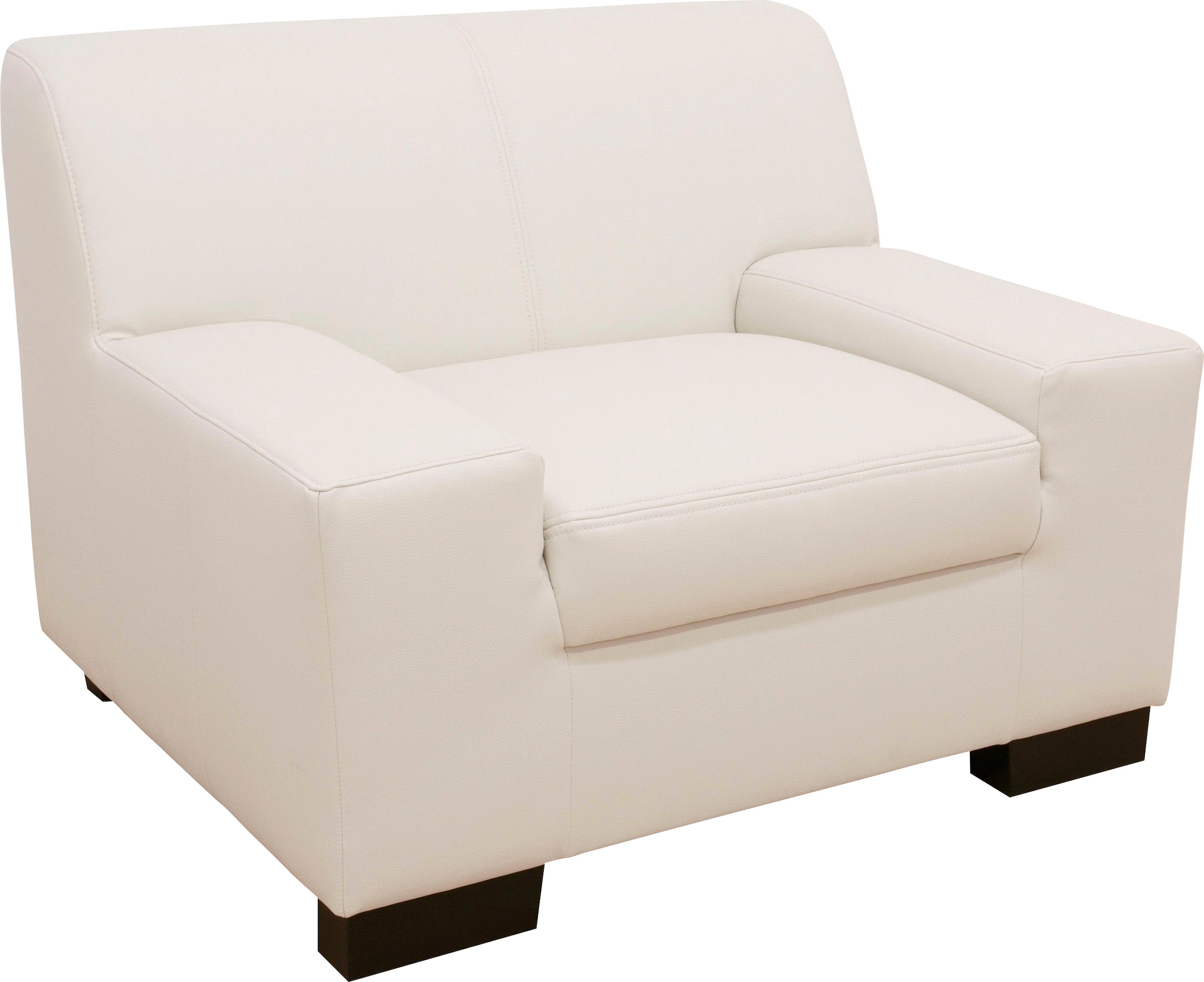 DOMO collection Sessel "Norma kubisch und zeitlos, komfortabel, flache Armlehnen"