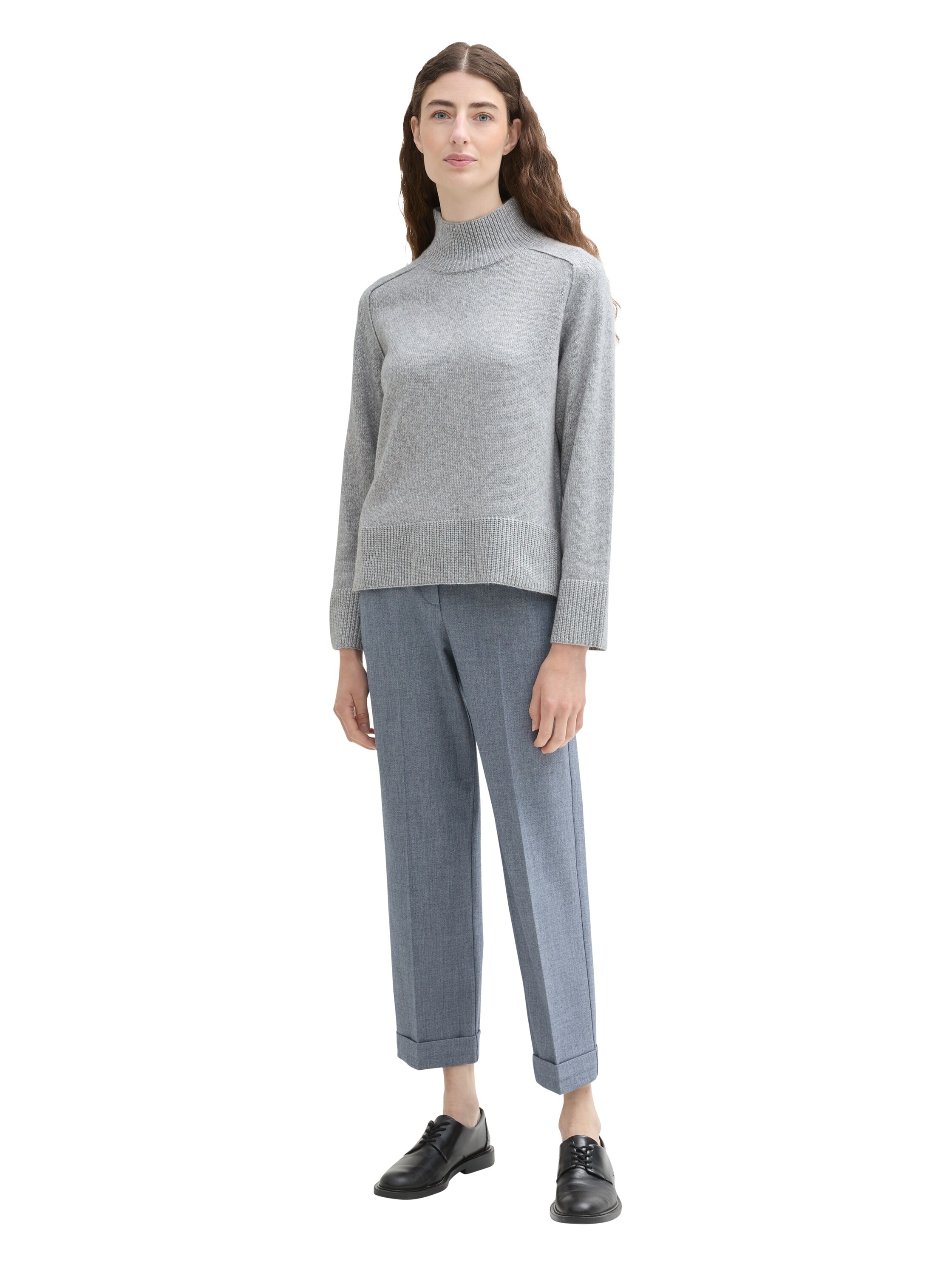 TOM TAILOR Strickpullover, mit hohem Stehkragen