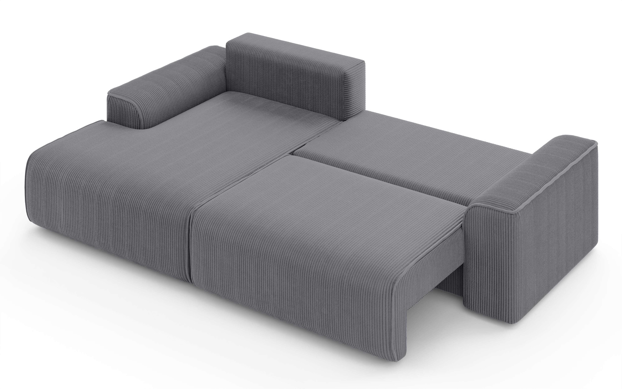 Home affaire Ecksofa »Santenay mit Bettfunktion und Bettkasten, Masse: B/T/H 266/164/90 cm«, L-Form mit Wellenfederung, Schlaffläche: 140x213 cm, auch in Cord