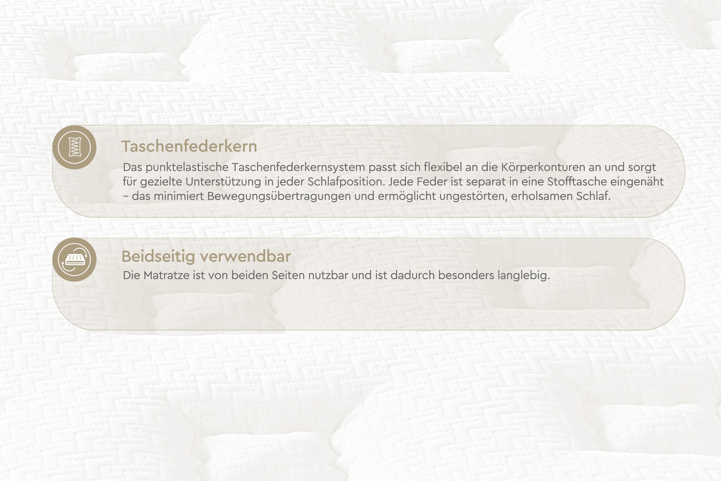 Yatas Bedding Taschenfederkernmatratze »Majestät Premium«, 30 cm hoch, 416 Federn, (1 St.), Matratze in 90x200 cm, 140x200 cm und weiteren Grössen