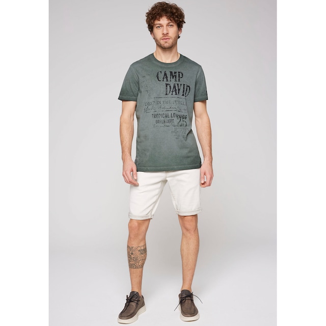 CAMP DAVID T-Shirt, mit Seitenschlitzen online kaufen | Jelmoli-Versand