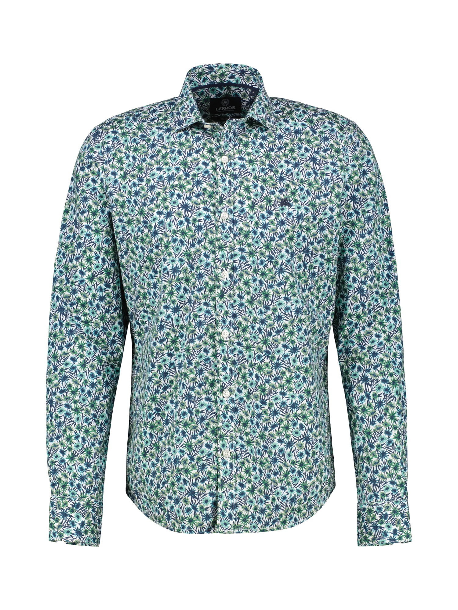 LERROS Langarmhemd »LERROS Langarmhemd, floral bedruckt«