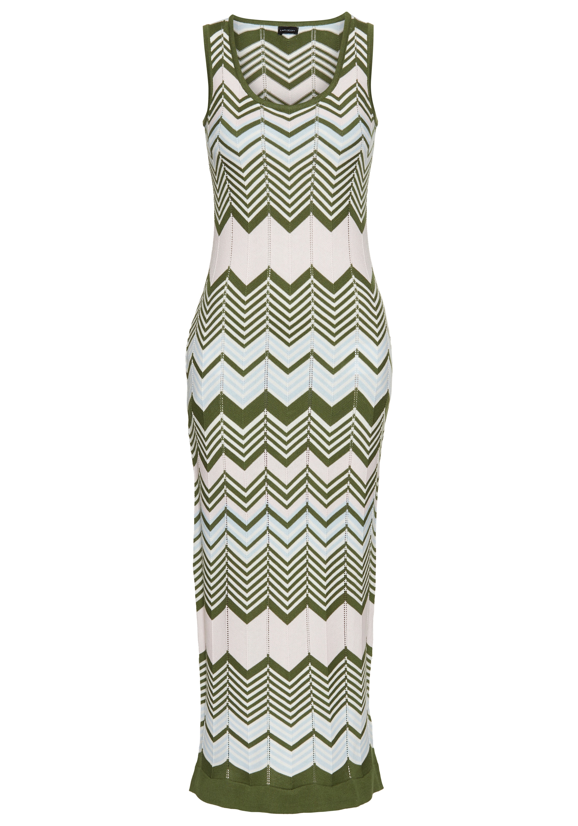 Laura Scott Strickkleid, in modischem Zickzack-Muster